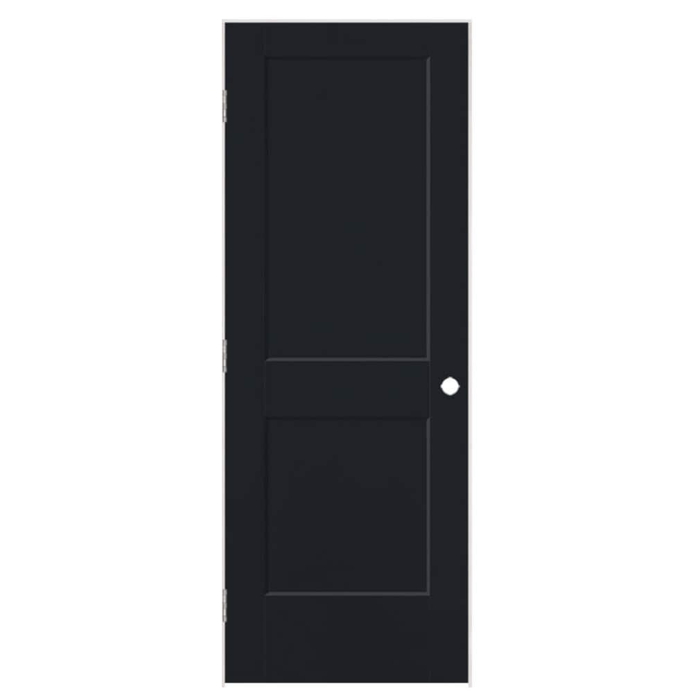 Masonite 826311 36-in x 80-in Midnight Hollow core 2-panel square Right hand Smooth Prefinished Molded composite Flat Jamb Single Prehung Interior Door