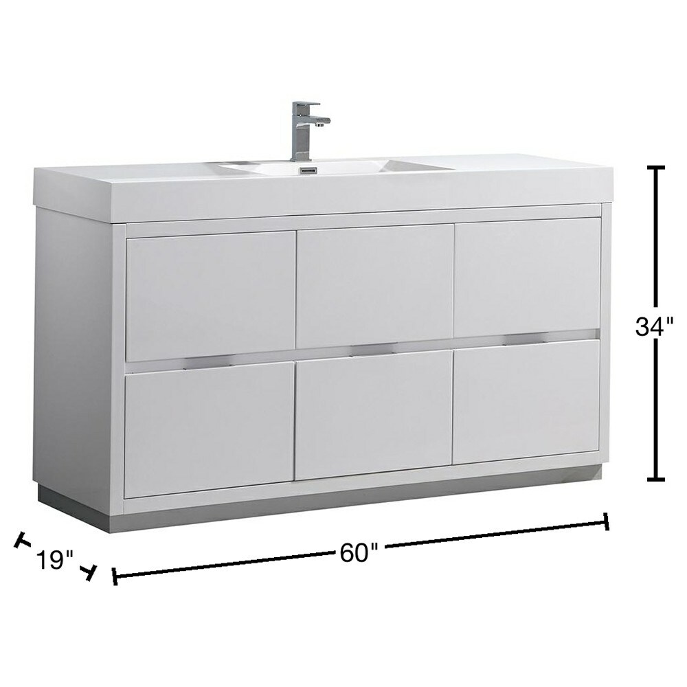 Fresca FCB8460WH-I Bath-Vanity-Combo - View #11