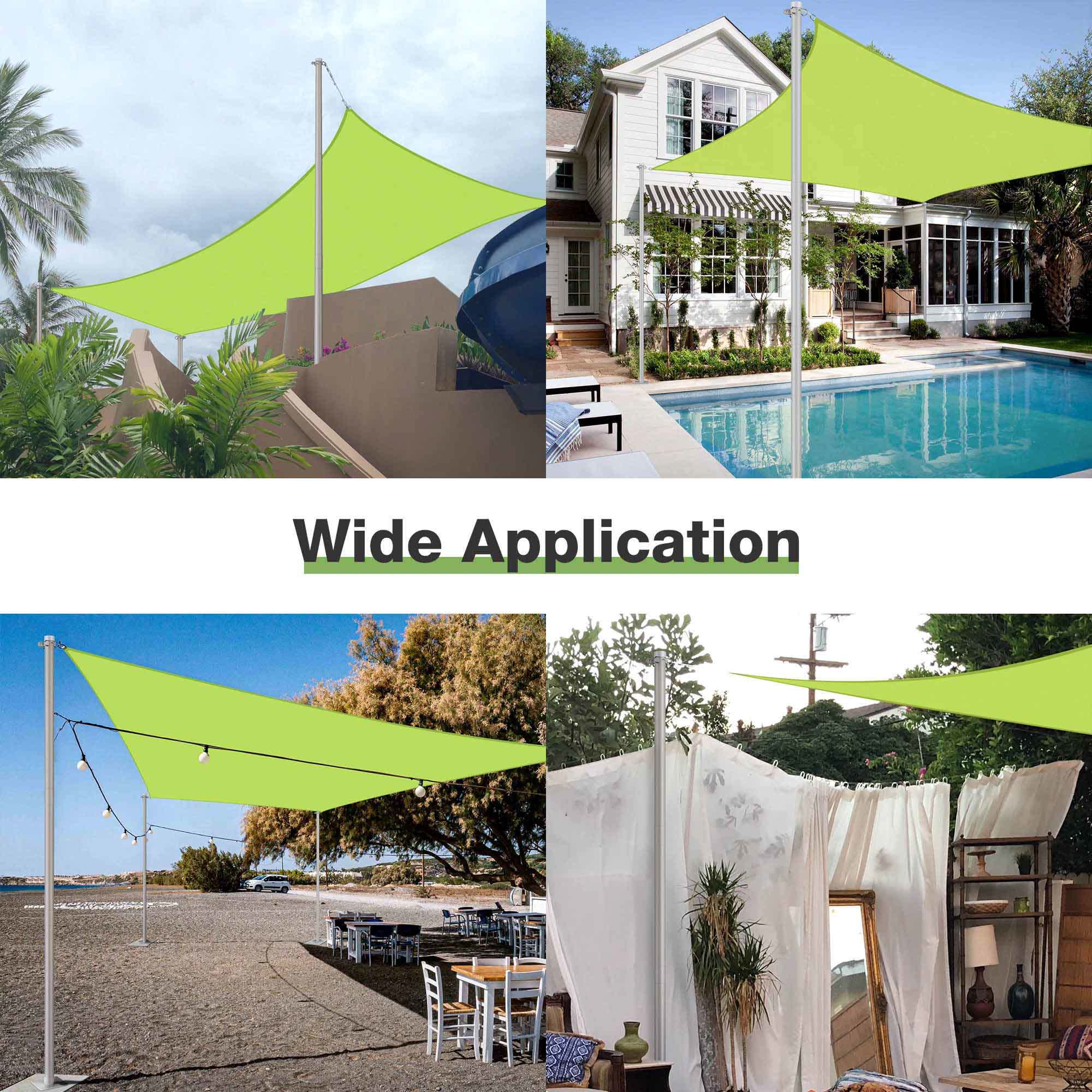 Yescom 07SSSSET014-1319-LO Shade-Sail-Fabric-Access - View #8