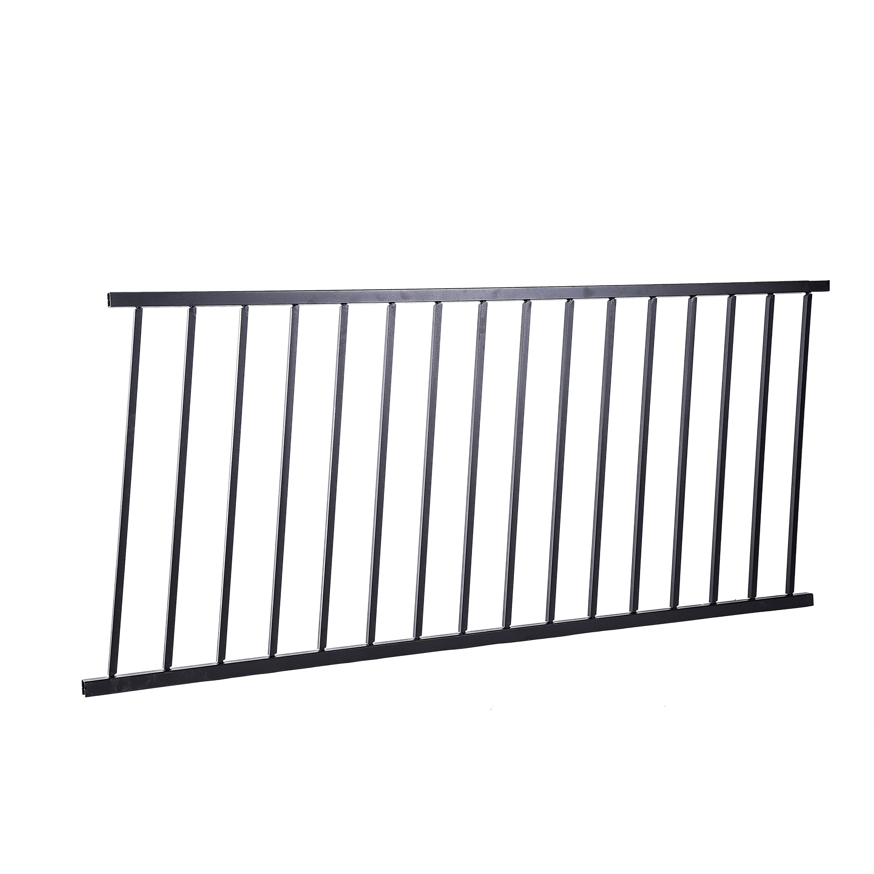 Fortress Building Products 59232698 72-Feet x 33-Inches Black Sand Aluminum Deck Rail Kit