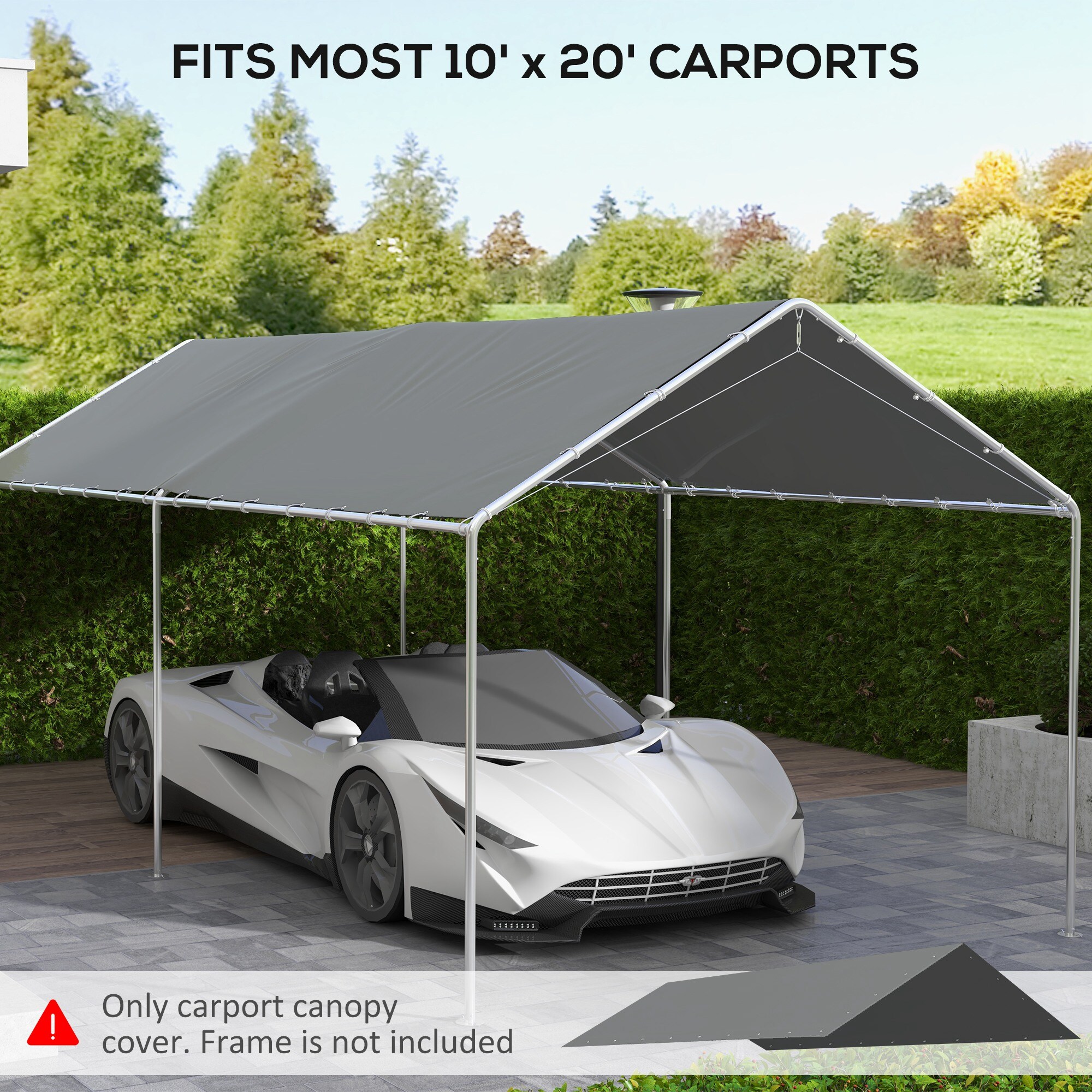 LOVMOR SF-W-W2225P164070 Carport-Covers - View #5
