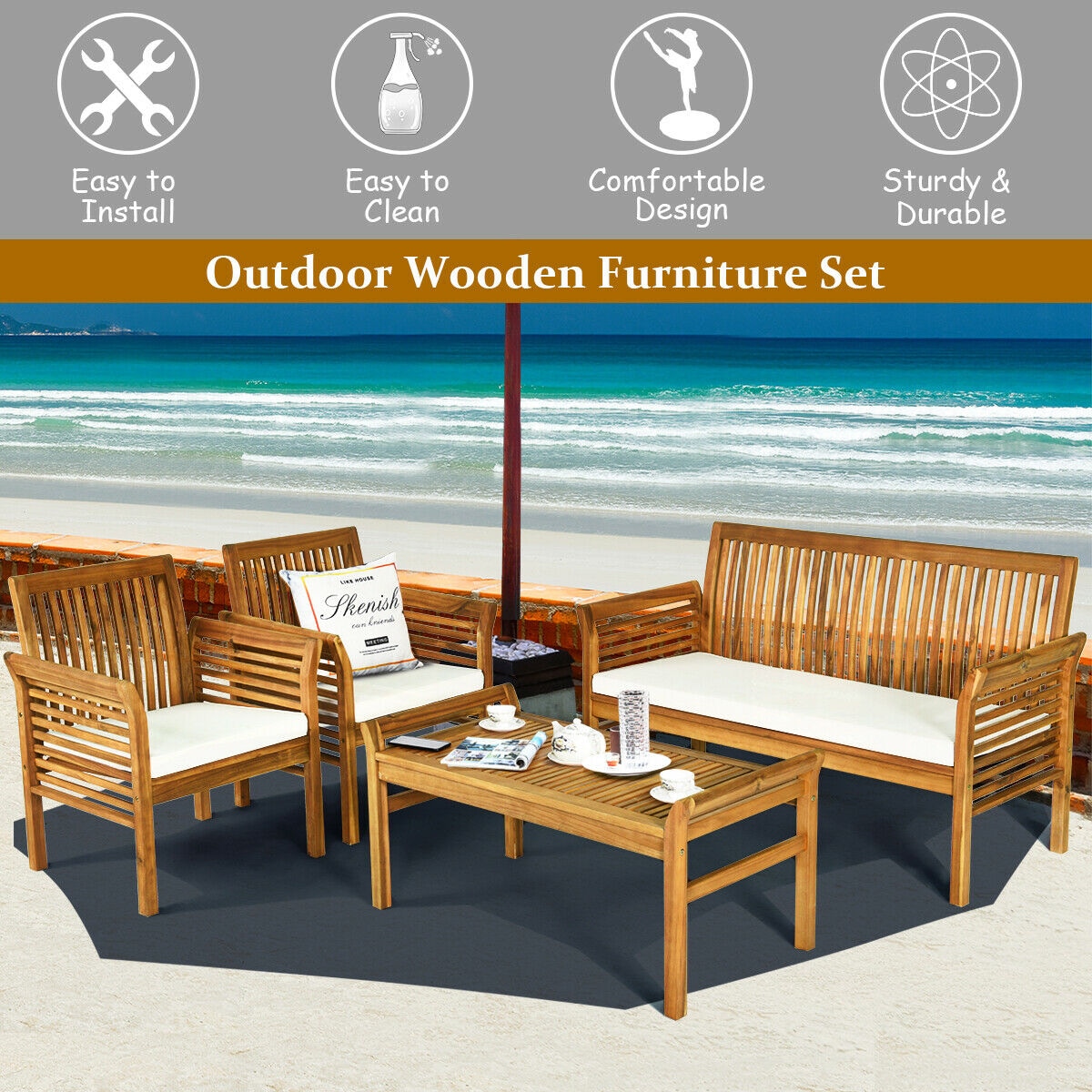 Forclover CKT-S00023 Patio-Conversation-Sets - View #8