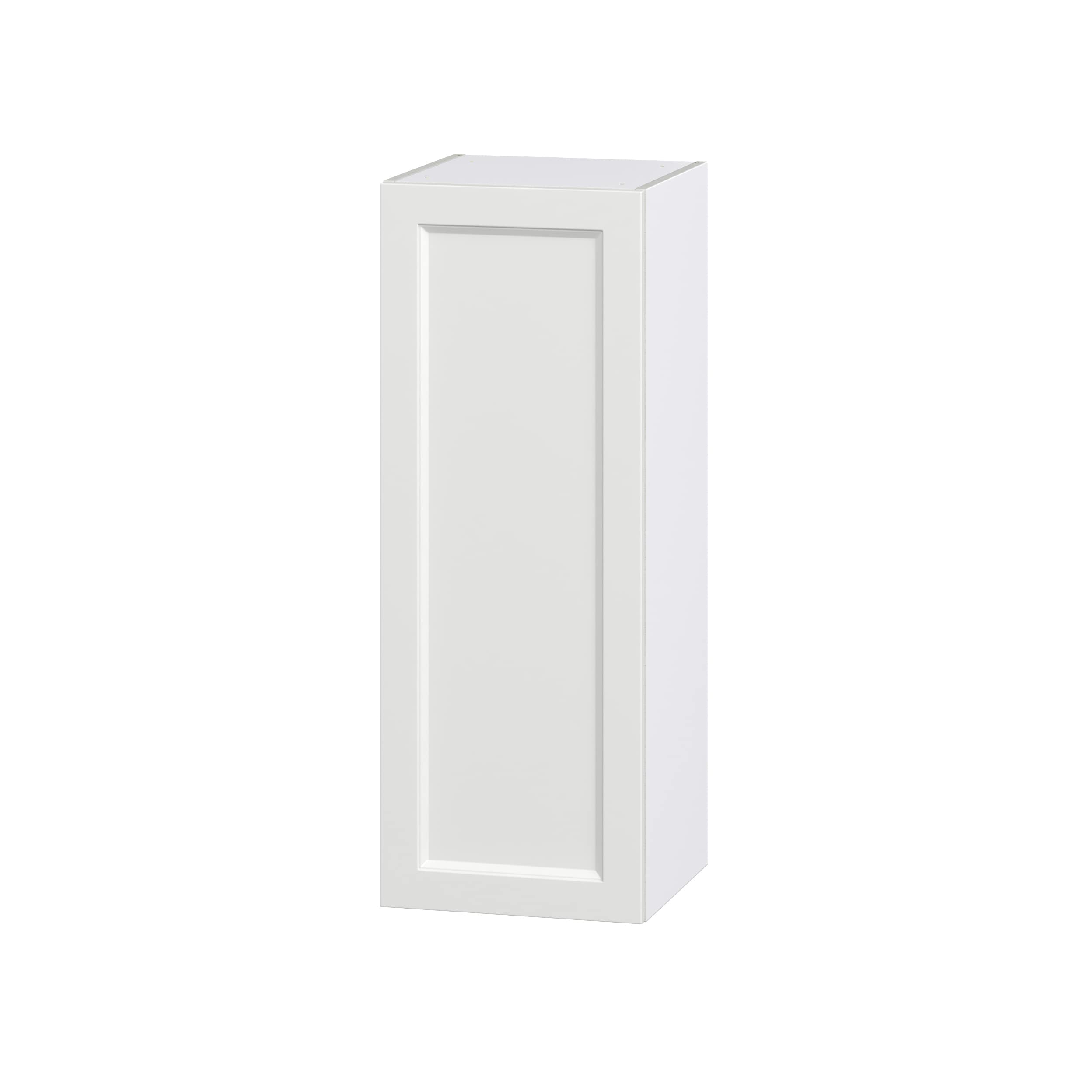 Hugo&Borg DSW1540(L/R)-RI Riviera 15-in W x 40-in H x 14-in D Bright White Wall Fully assembled Cabinet (Recessed Panel Shaker)