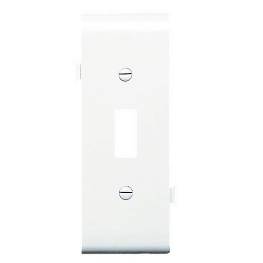 Legrand PJSC1WCC10 Pass Seymour 1 -Gang Midsize Size White Thermoplastic Indoor Toggle Wall Plate