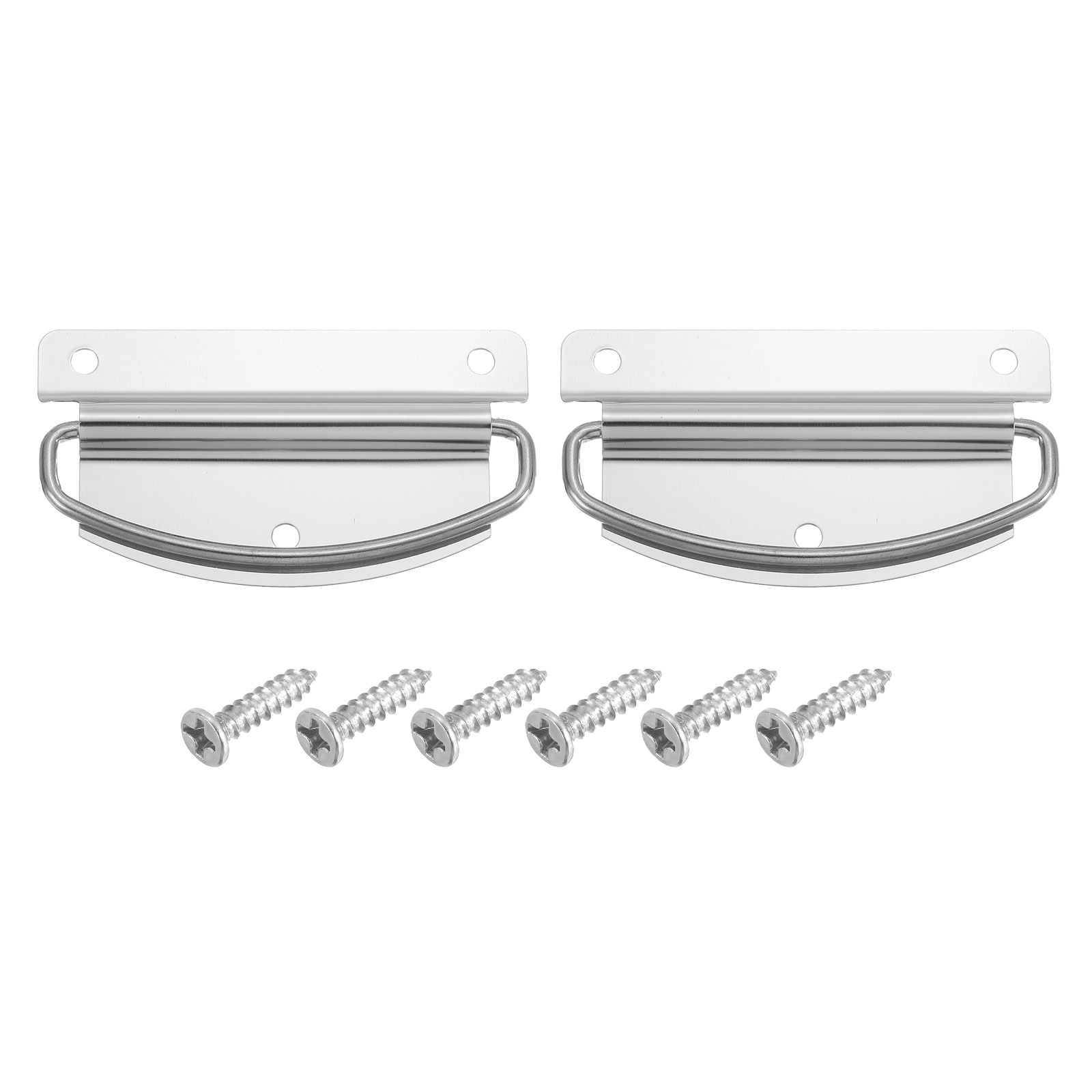 Unique Bargains 2Pcs Chest Handles 76 x 41mm Side Ring Pull Lifting ...