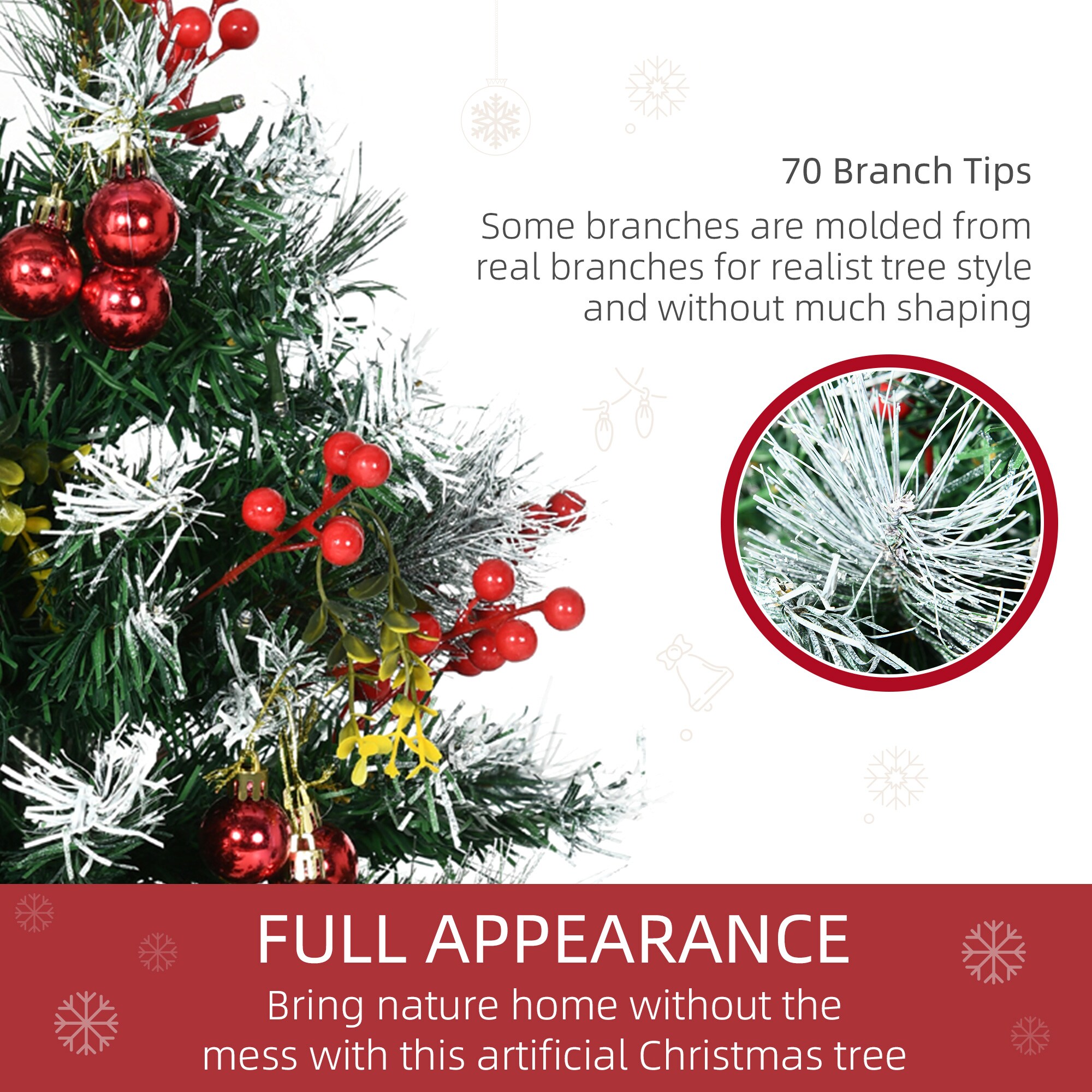 HomCom 830-580V00GN Artificial-Christmas-Trees - View #6