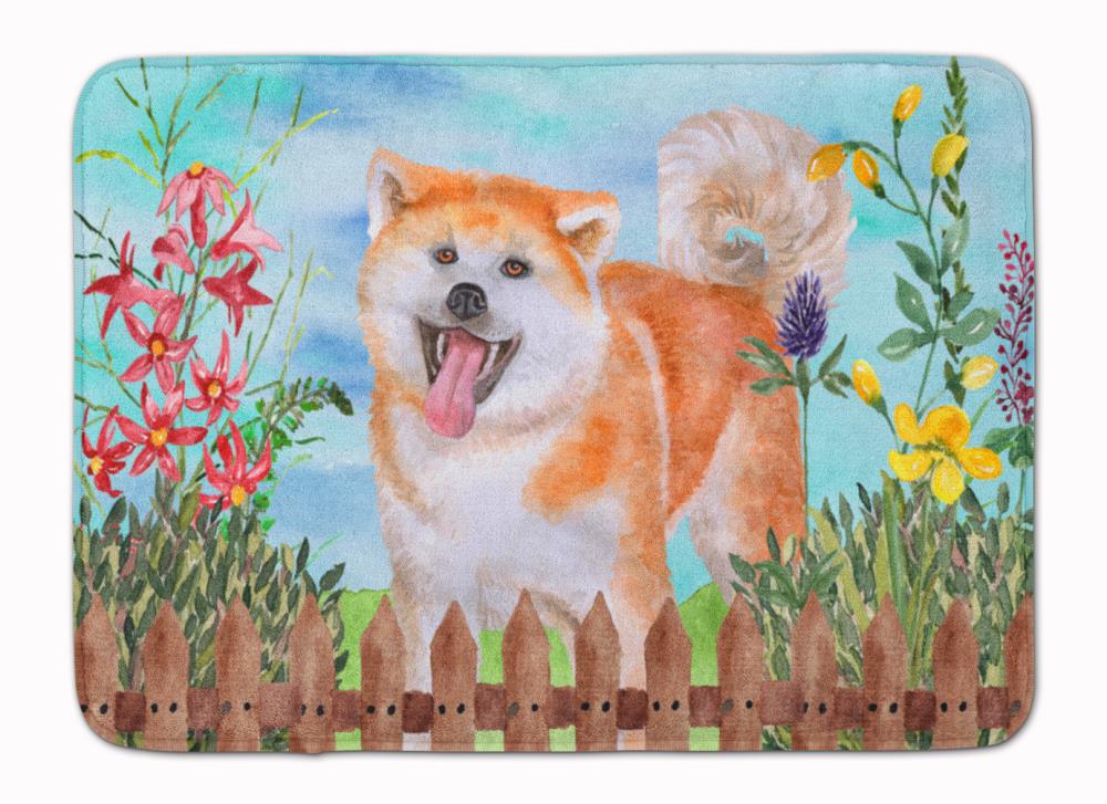 Caroline's Treasures CK1265RUG Springtime Dog 27-in x 19-in Multiple Colors/Finishes Microfiber Memory Foam Bath Mat
