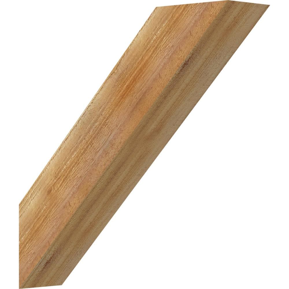 Ekena Millwork BRC04X18X18TRA00RWR 4-in x 18-in x 18-in Western Red Cedar Unfinished Wood Traditional Rough Sawn Knee Brace