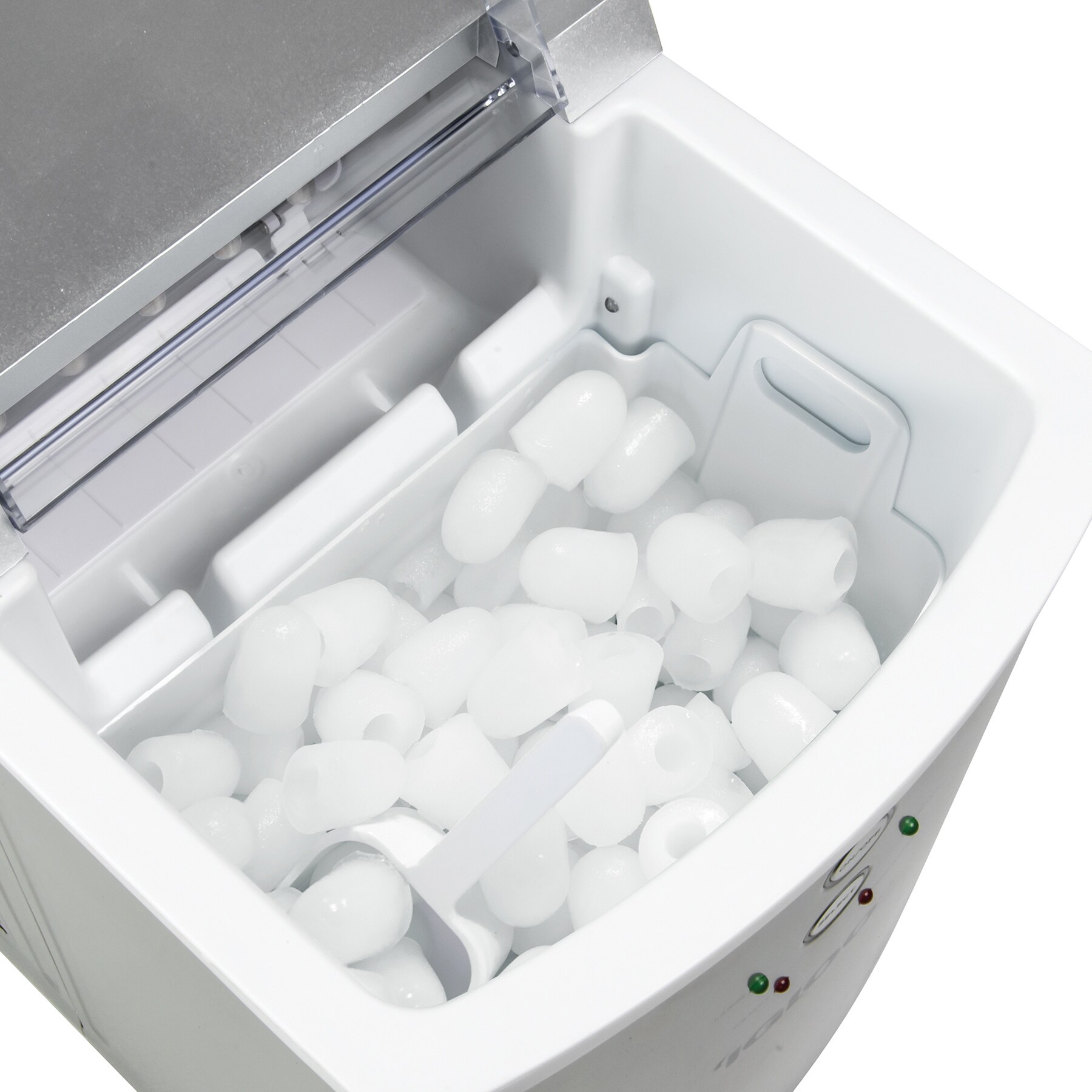 Igloo 33-lb Countertop Cubed Ice Maker (Silver) in the Ice Makers ...