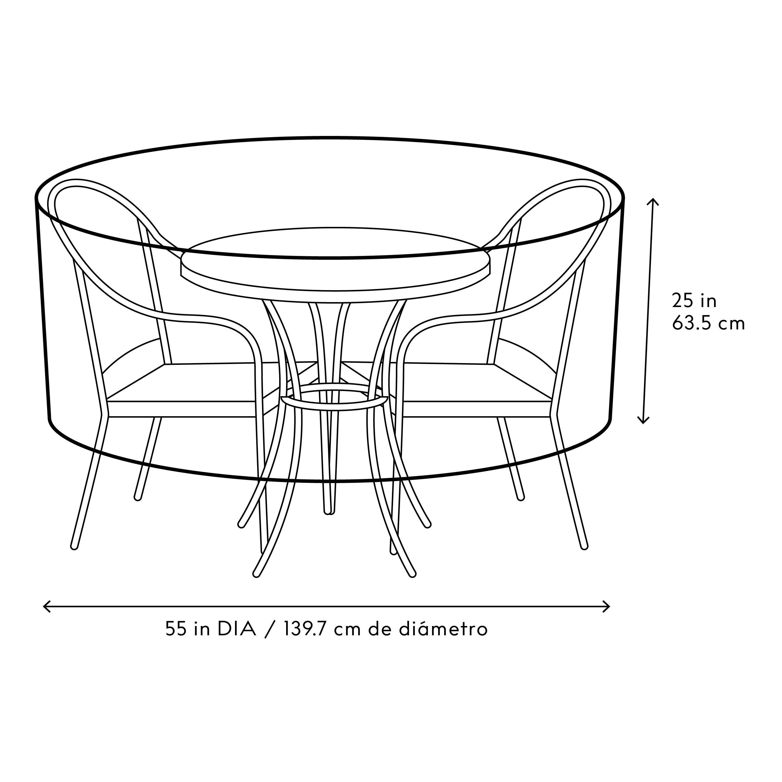Style Selections 17830LWSGD Patio-Furniture-Covers - View #2