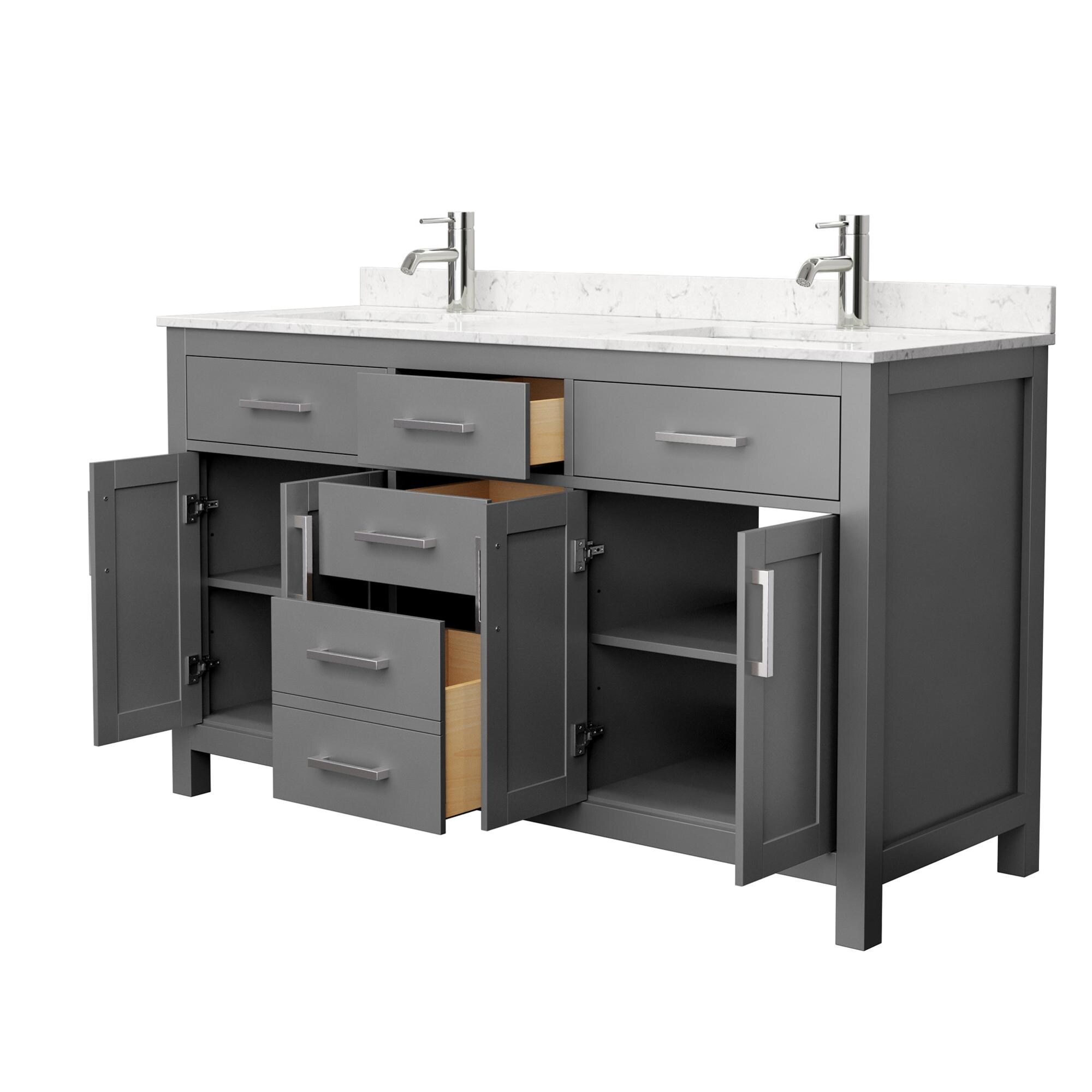 Wyndham Collection WCG242460DKGCCUNSMXX Bath-Vanity-Combo - View #3