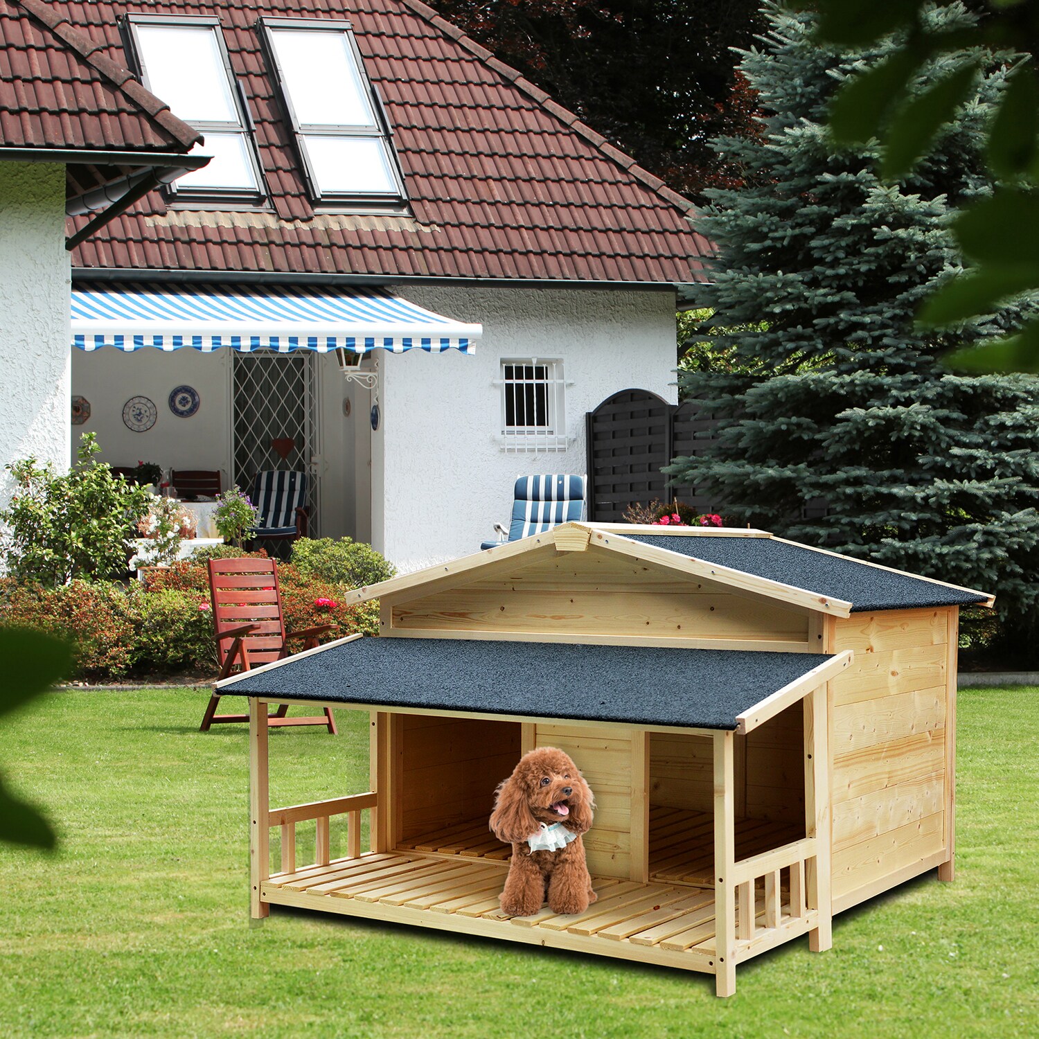 Mondawe MD-JJ37504 Chicken-Coops-Rabbit-Hutches - View #2