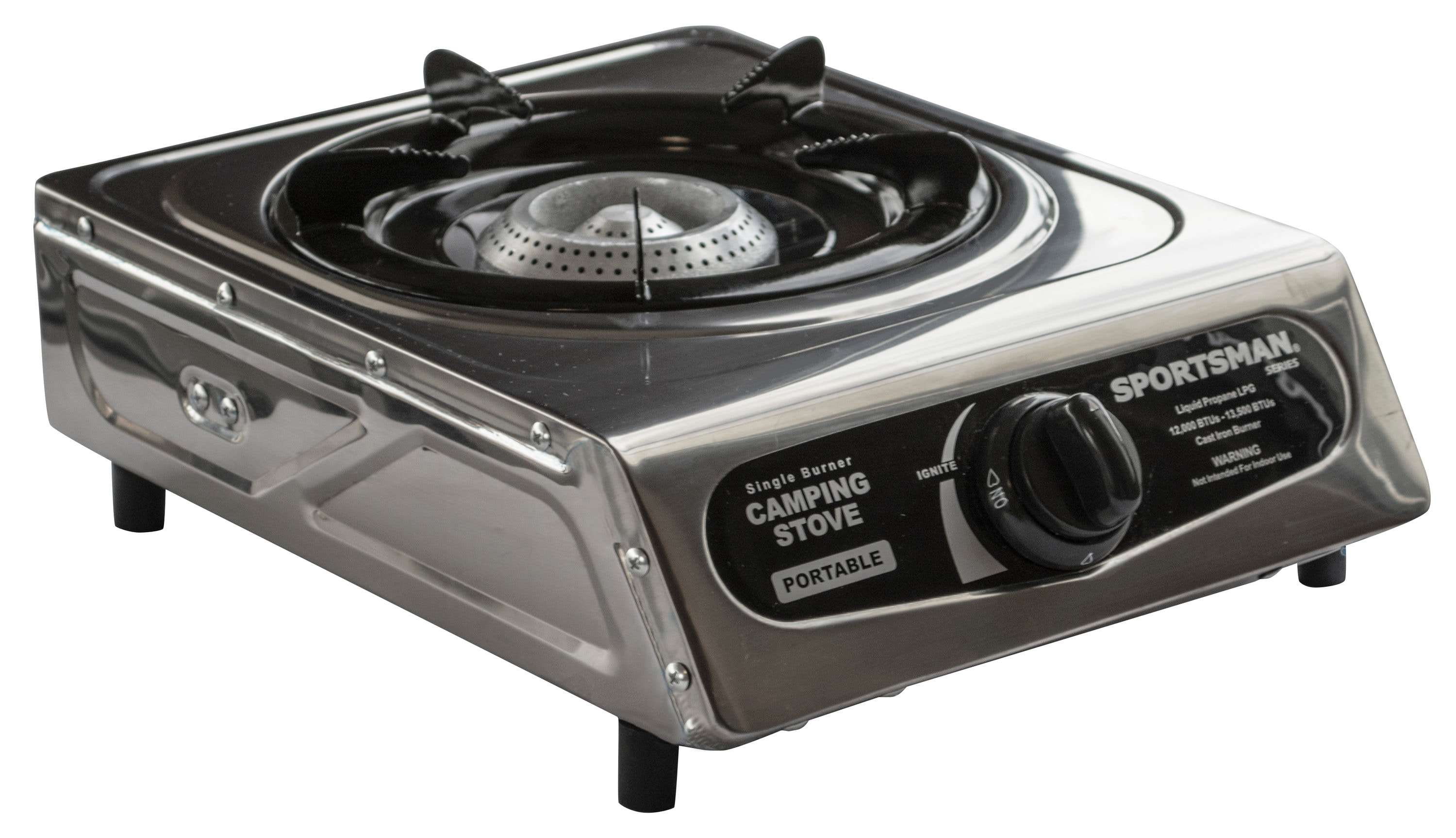 Sportsman Series 1-Burner 12.5-in Propane 1-lb Cylinder Electronic Steel  Outdoor Stove at
