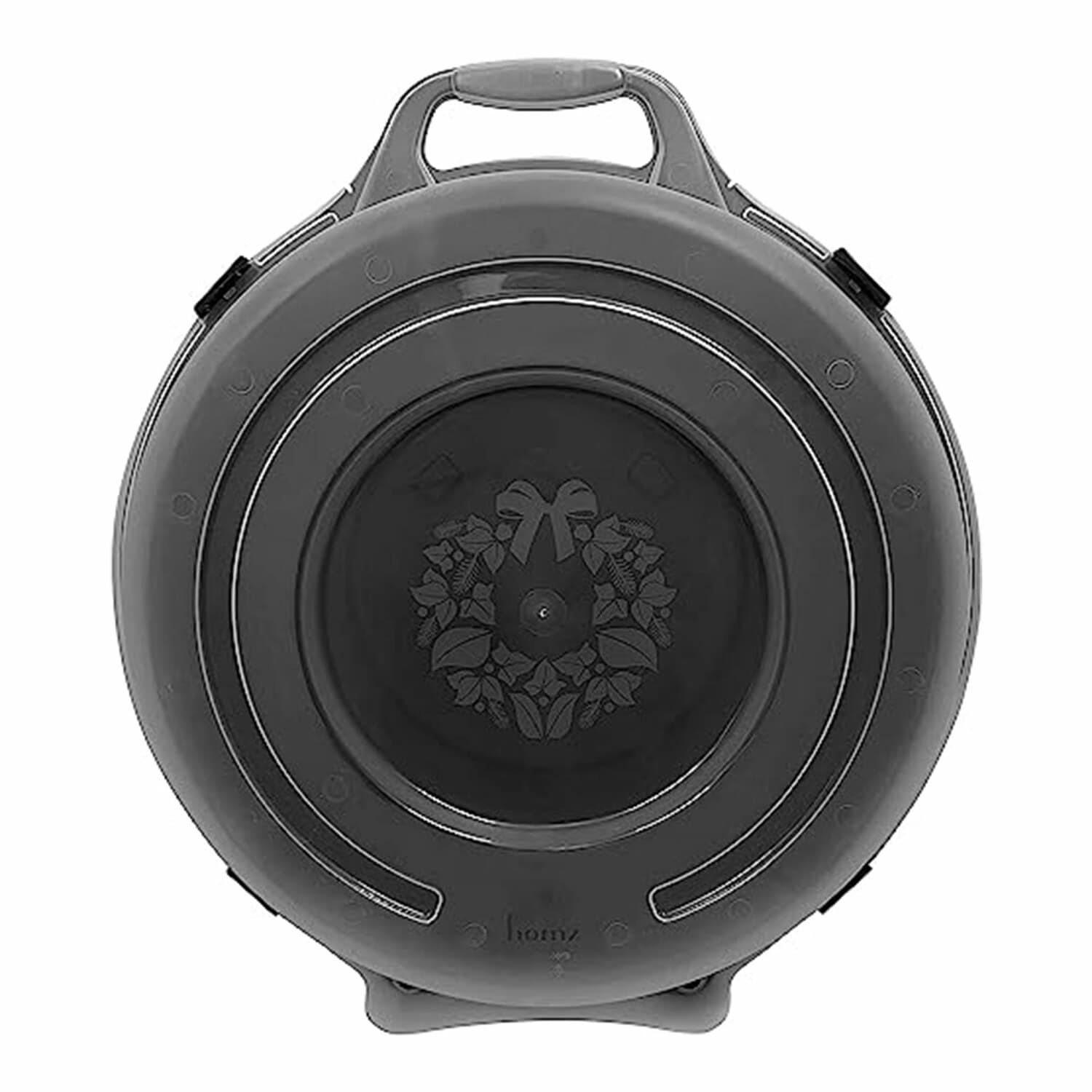 Homz Products 239218 3 -Pack 24.5-Inches x 27-Inches Black Plastic Wreath Storage Container (Accommodates Wreath Diameters Up to 24-in )