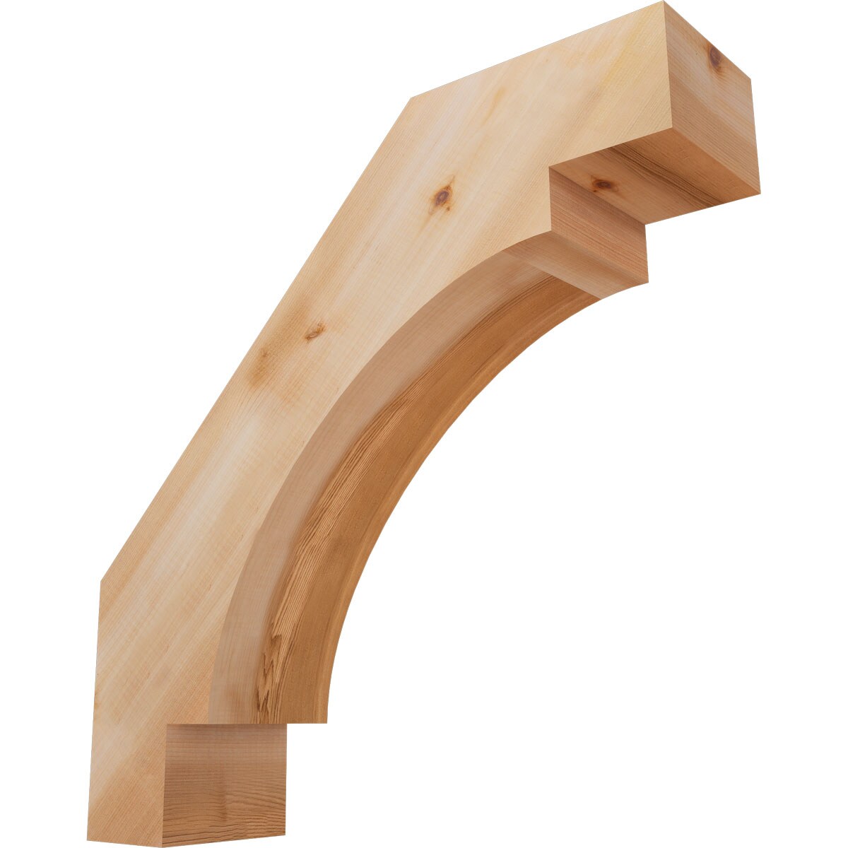 Ekena Millwork BRC06X22X22MRC00SWR 5-1/2-in x 22-in x 22-in Western Red Cedar Unfinished Wood Merced Smooth Knee Brace