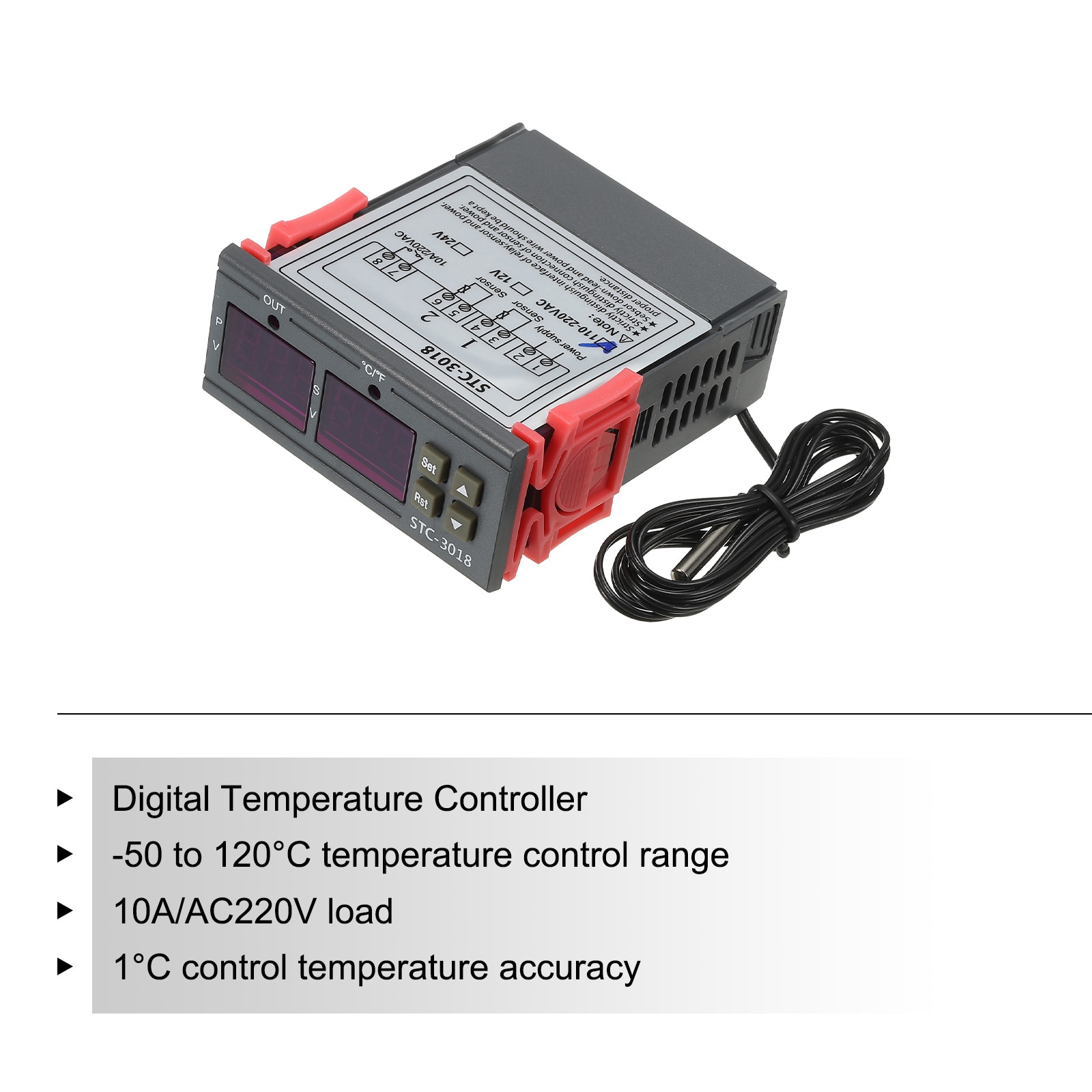 Unique Bargains AC110-220V LED Digital Temperature Controller ...