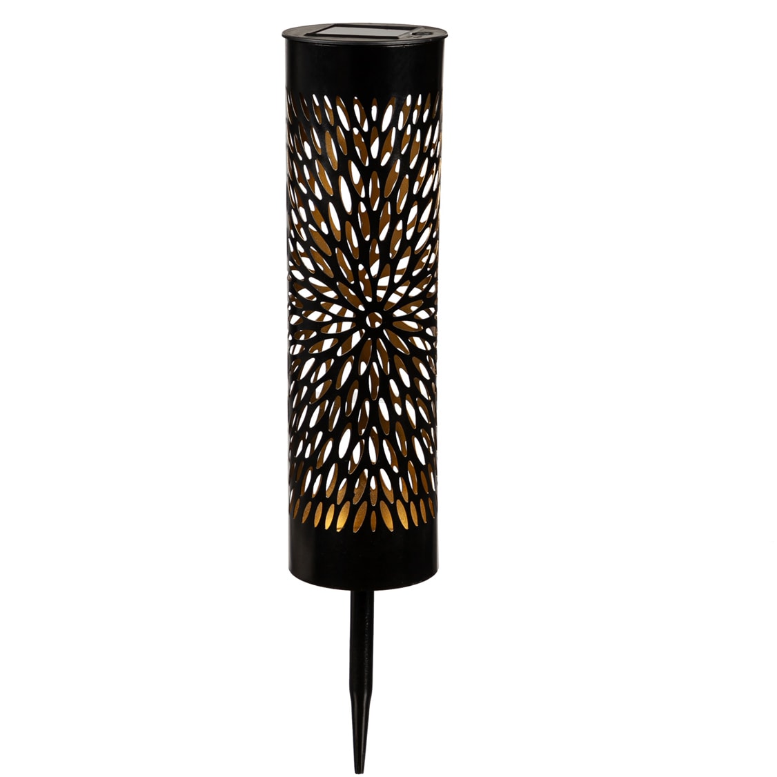 Evergreen 2SP7363 15.75-in Black Metal Solar Stake