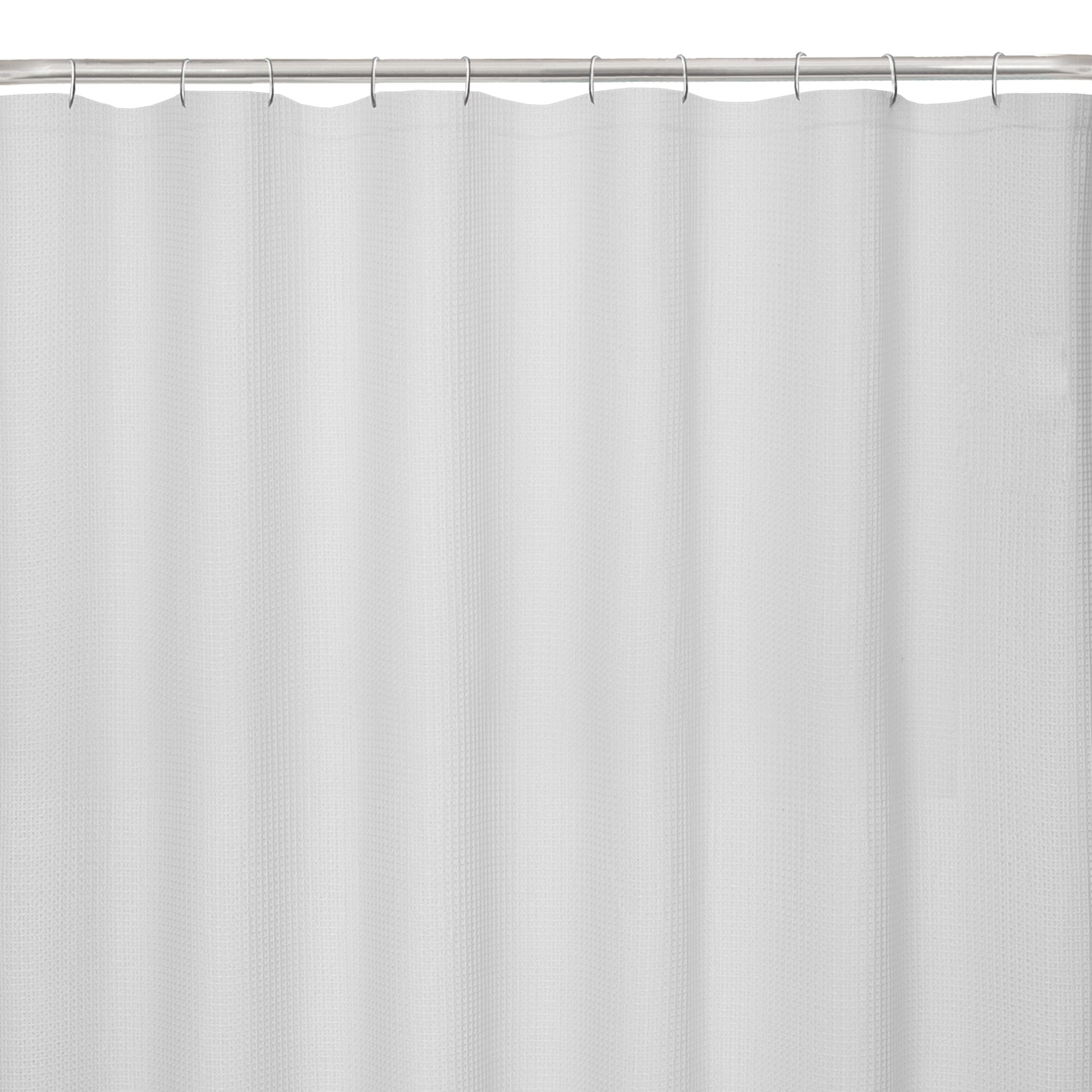 allen + roth 70-in W x 70-in L Gray Solid Polyester Shower Curtain in the  Shower Curtains & Liners department at 