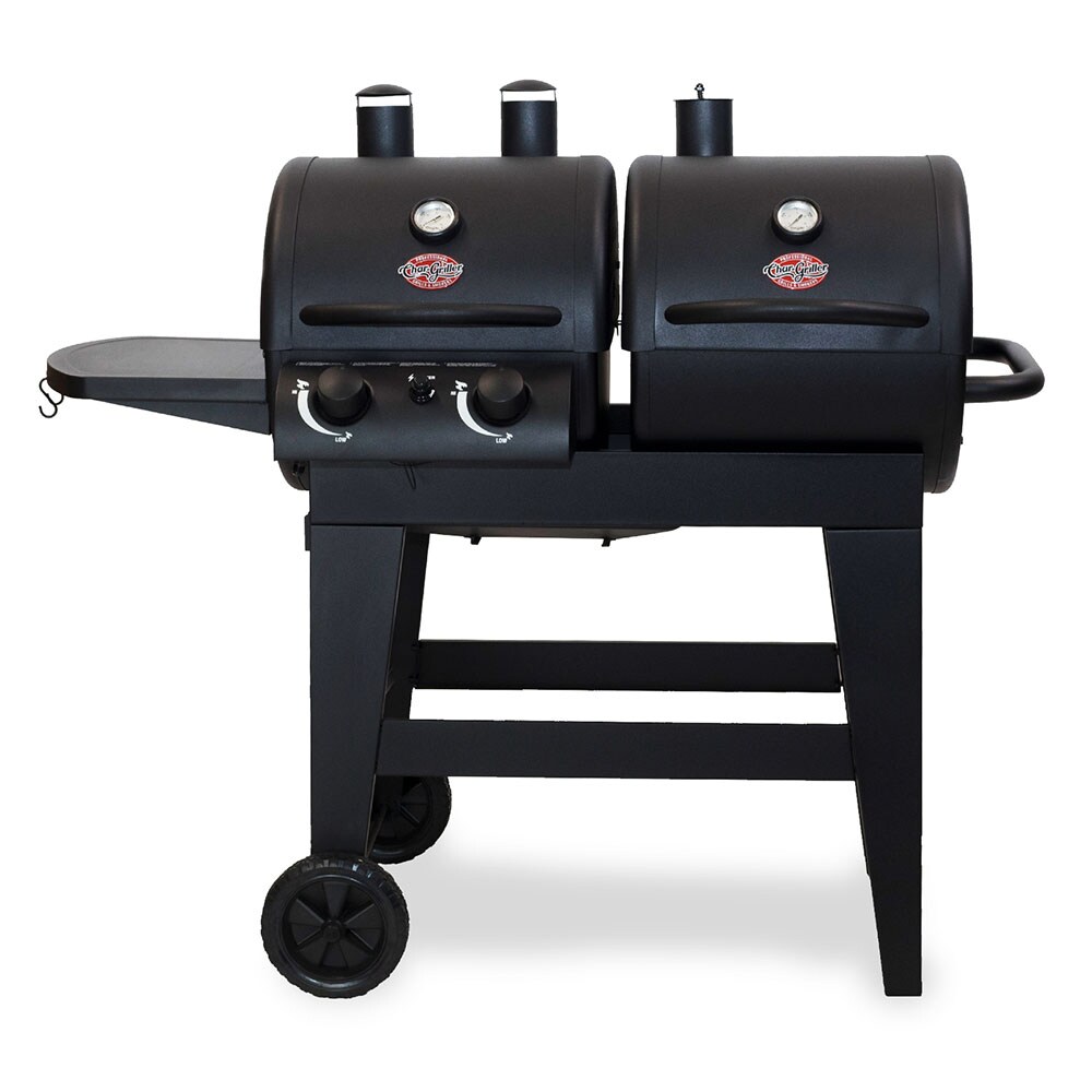 instant meteoor voelen Char-Griller Dual 2 Burner Gas and Charcoal Grill Black Dual-function Combo  Grill in the Combo Grills department at Lowes.com