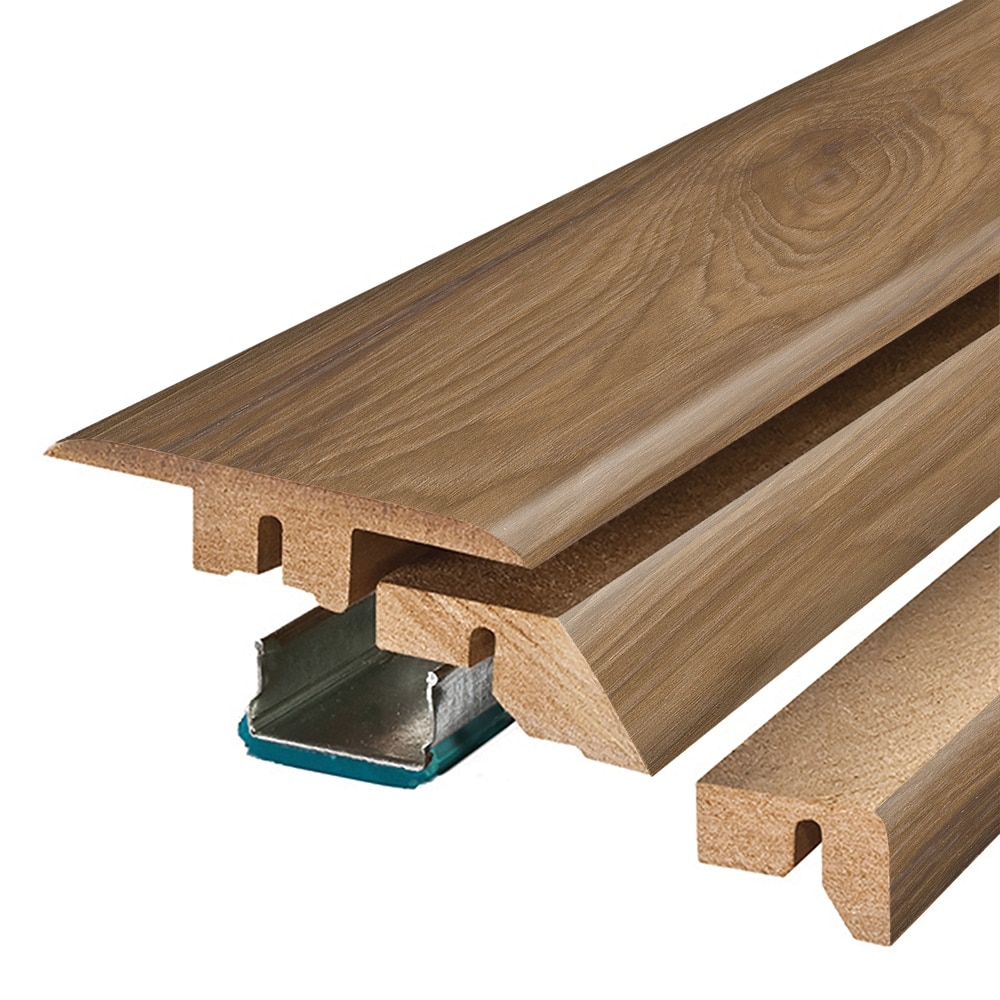 Project Source M4N1S-06961 Bittersweet Prefinished 0.75-in T x 2.37-in W x 78.7-in L Laminate wood Multi-purpose Floor Moulding