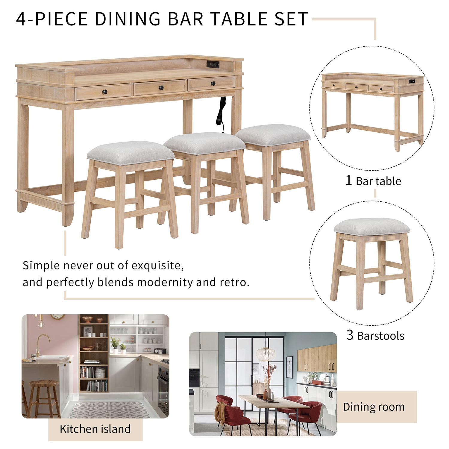 SINOFURN SYA010269WT Dining-Sets - View #7