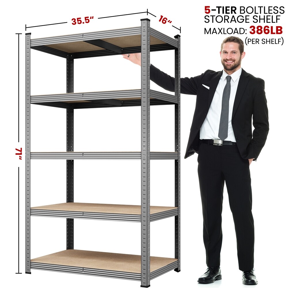 Yaheetech LSG2L60001 Free-Standing-Shelving - View #3