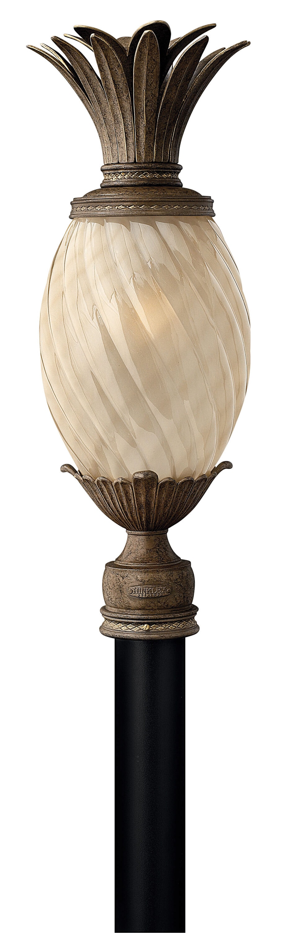 Hinkley 2121PZ Plantation 25.25-Inches Pearl Bronze Traditional Outdoor Light post lantern