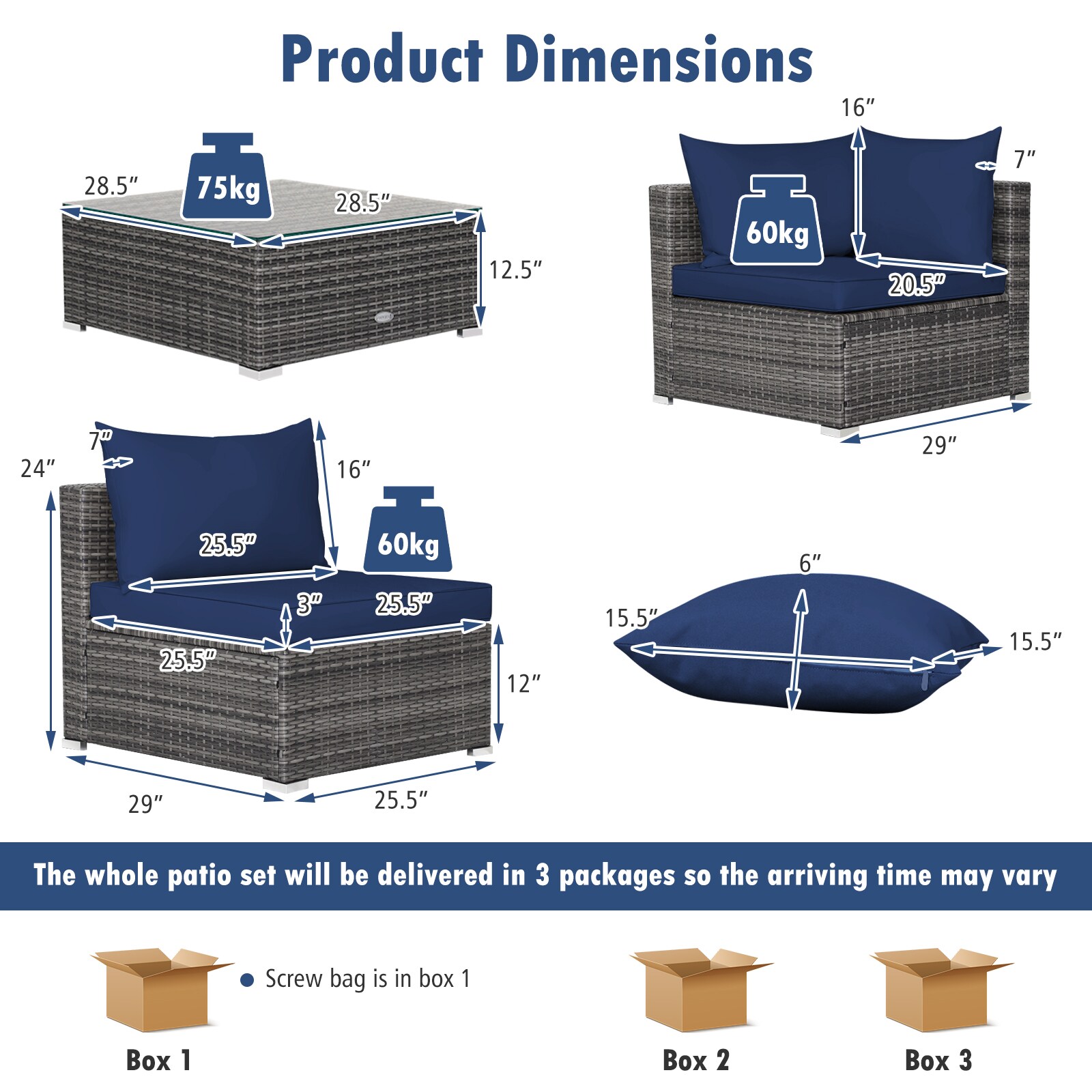 Slickblue D-CO-+YN93407WH Patio-Sofas-Daybeds - View #3
