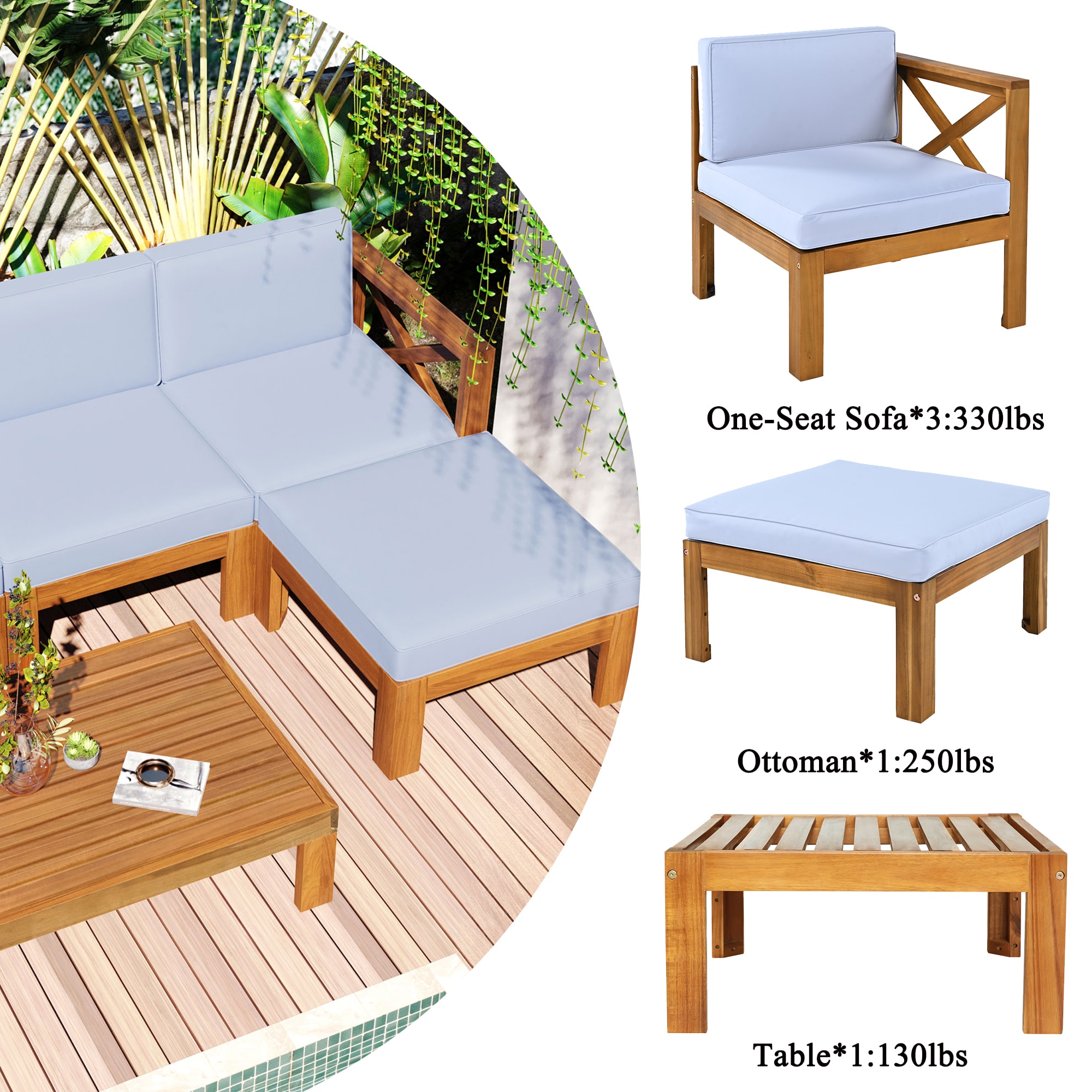 SINOFURN SYA020340BG Patio-Sofas-Daybeds - View #20