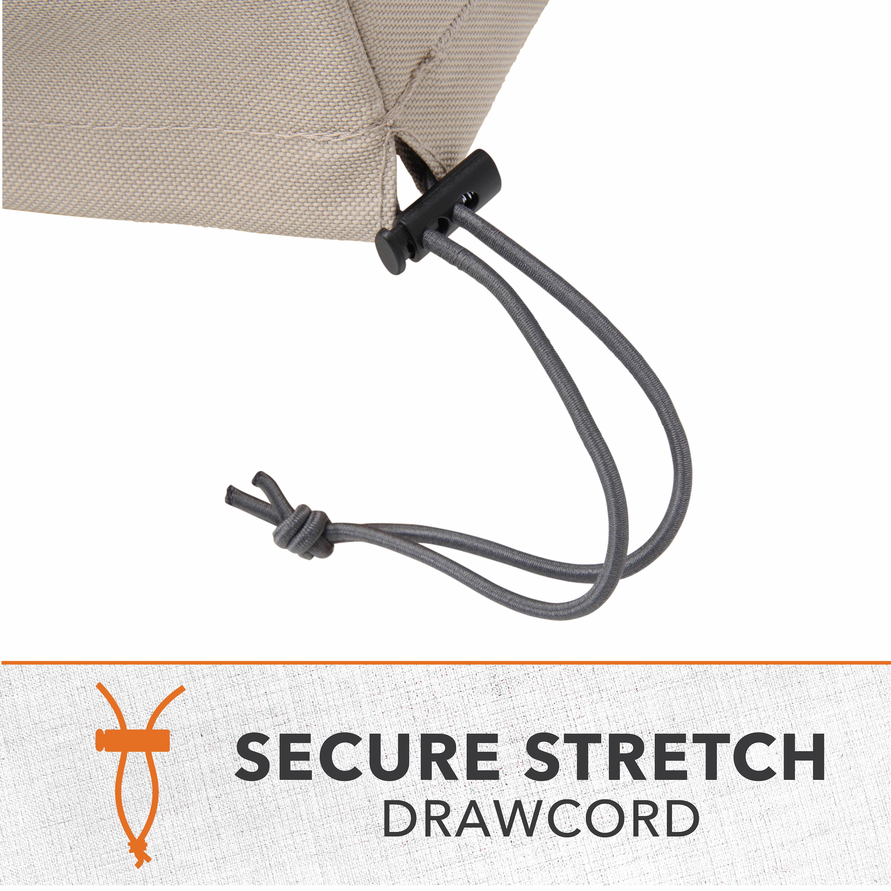 Beige Heavy-Duty Weather-Resistant Square Hot Tub Cover