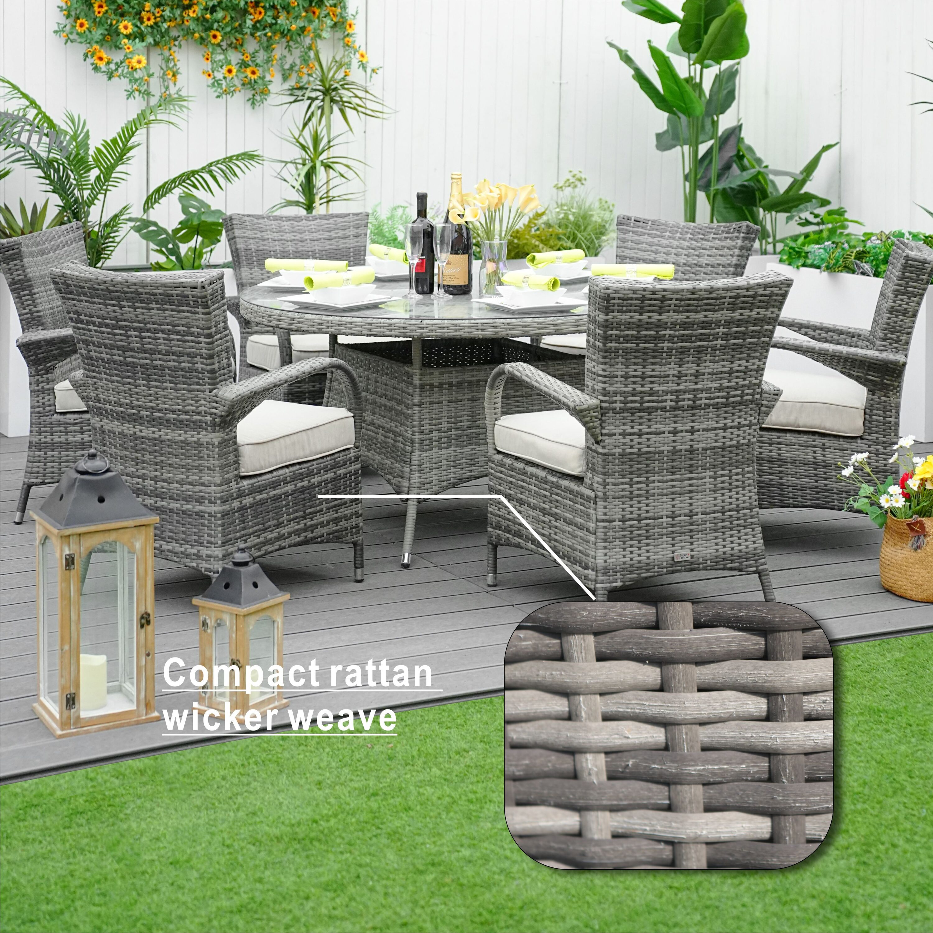 Moda Furnishings MPAD-1122-GR Patio-Dining-Sets - View #5