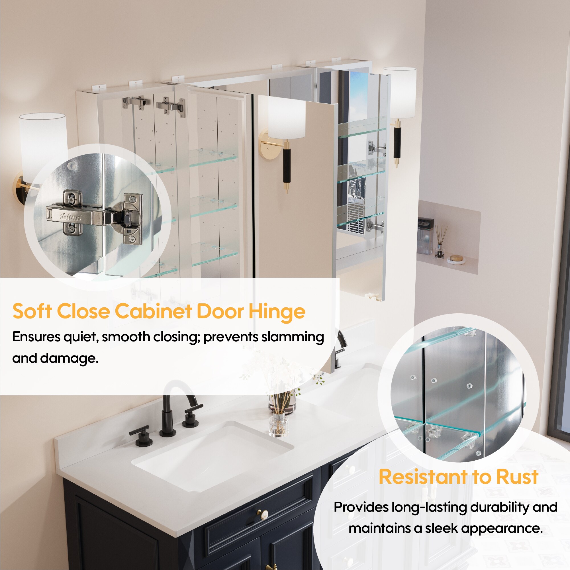 Forclover MRW-JG4830 Bathroom-Medicine-Cabinets - View #8