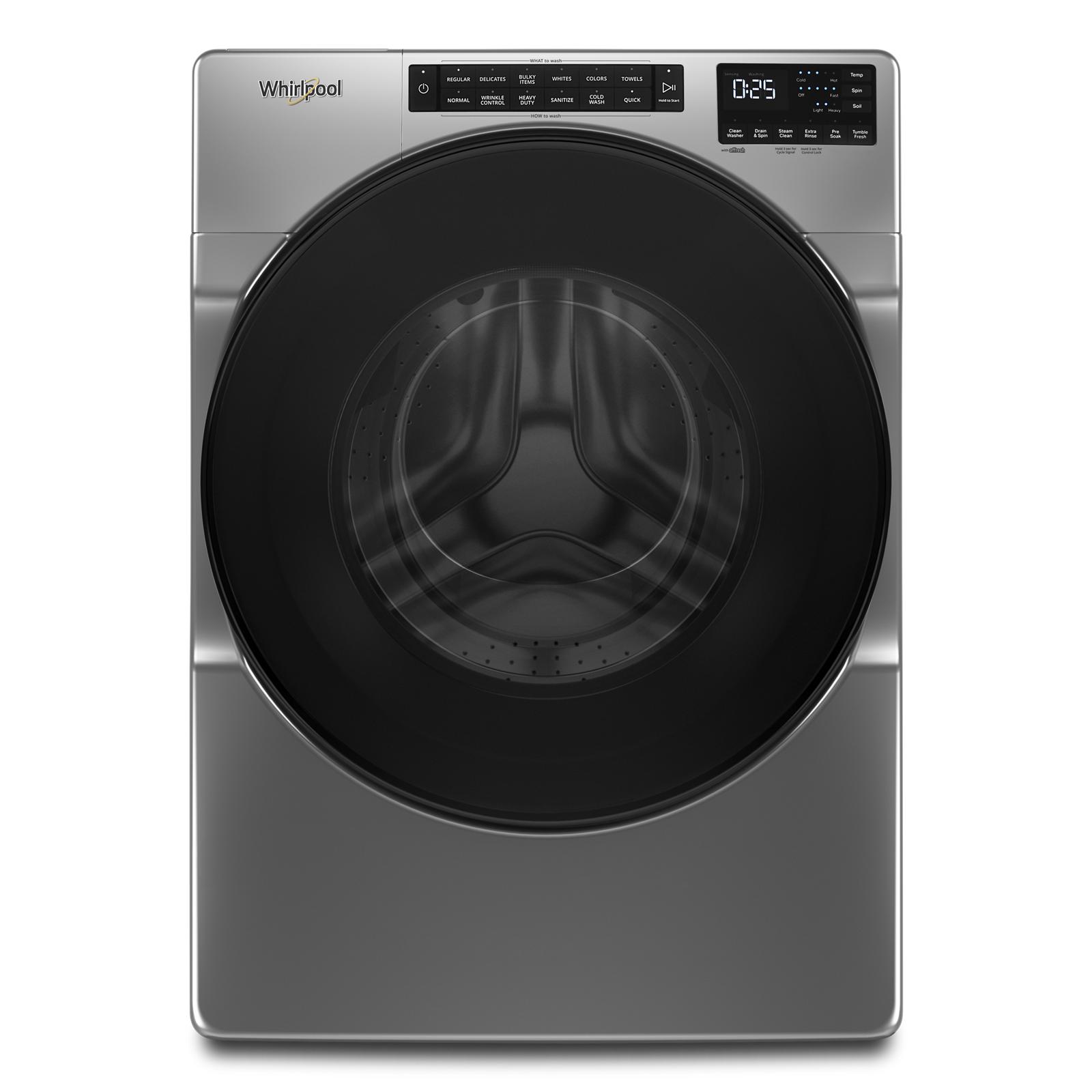 whirlpool steam clean washer