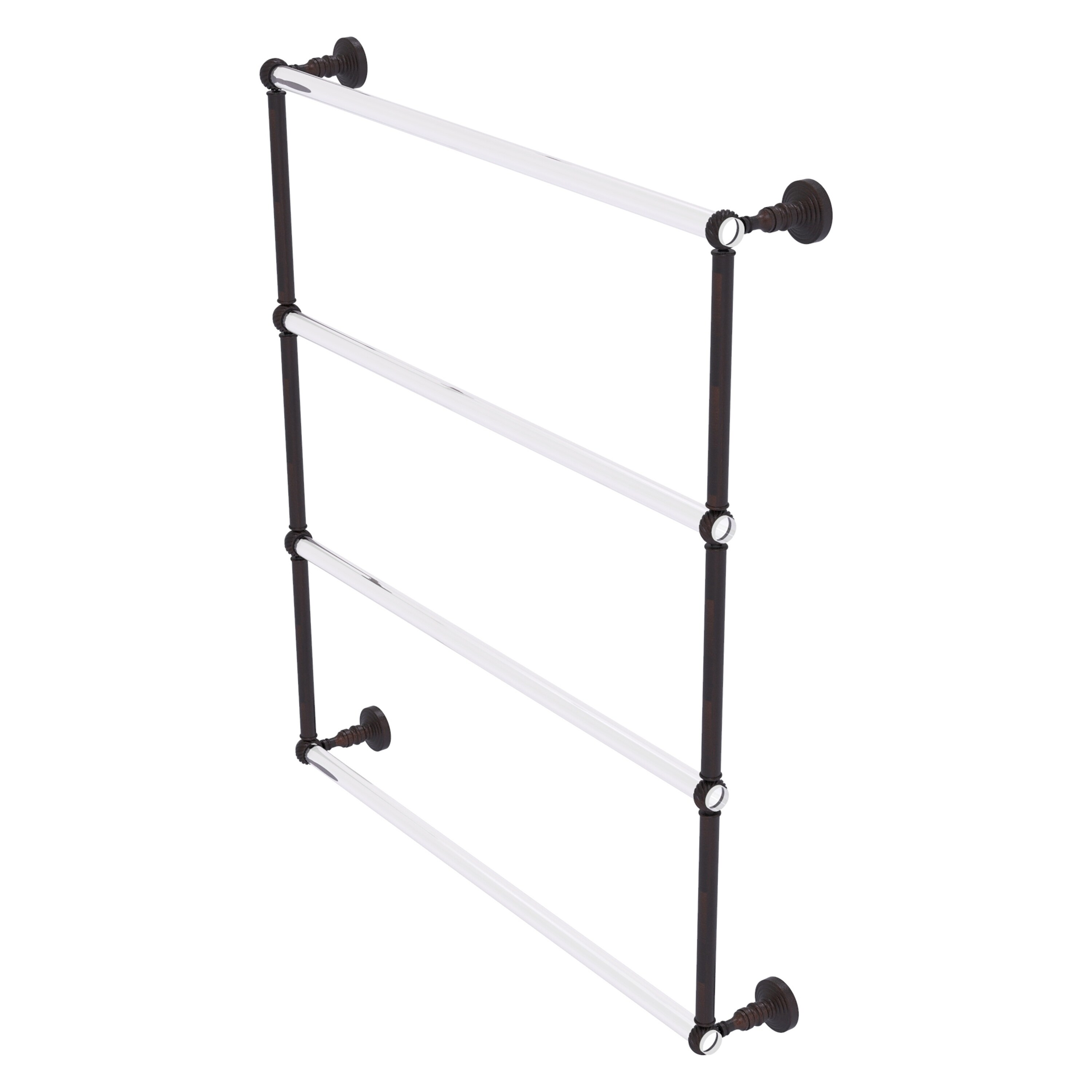 Allied Brass PG-28T-30-VB Pacific Grove 30-in double Venetian Bronze Wall mount 4-tier Towel Bar