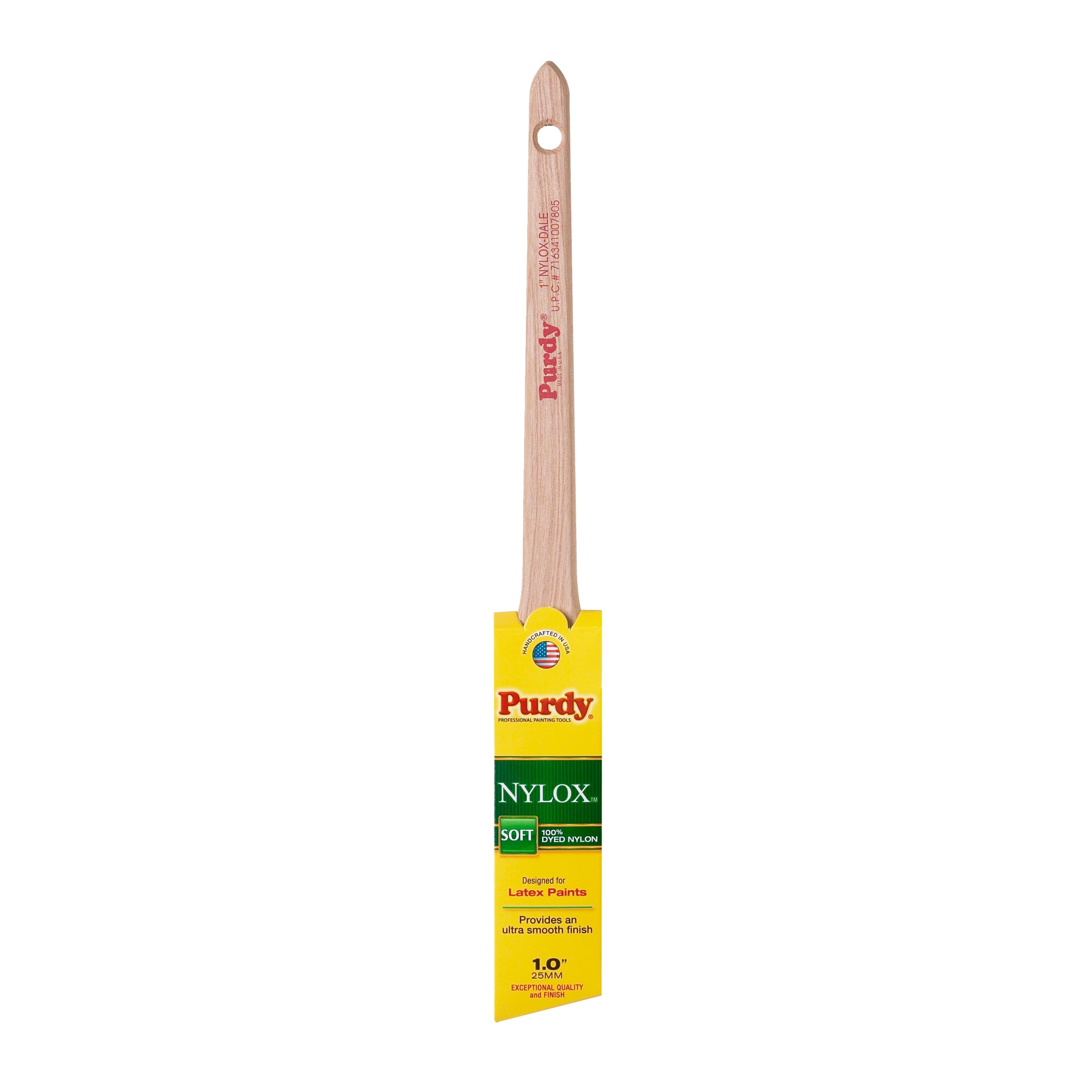 Purdy 144080210 Nylox 1-in Reusable Nylon Angle Trim brush