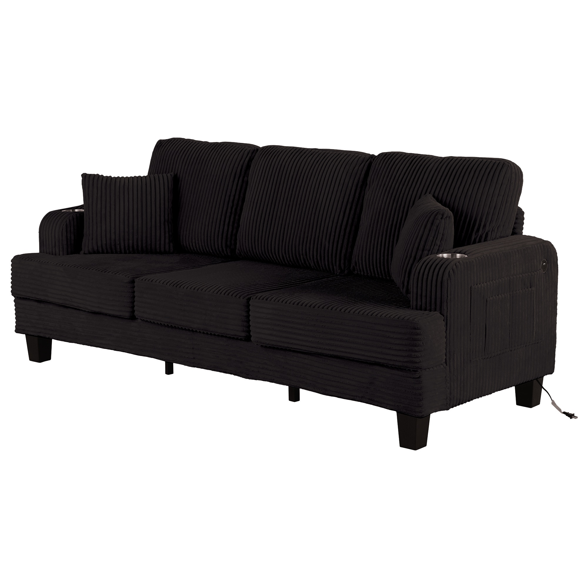 IHOMEadore MDSL6932BK Sofas-Loveseats - View #14