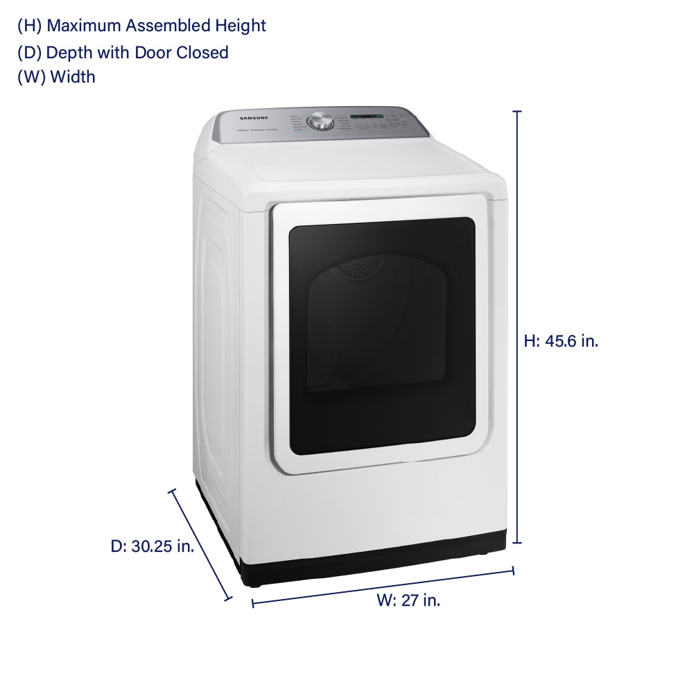 Samsung DVE52A5500W Elec-Dry - View #2