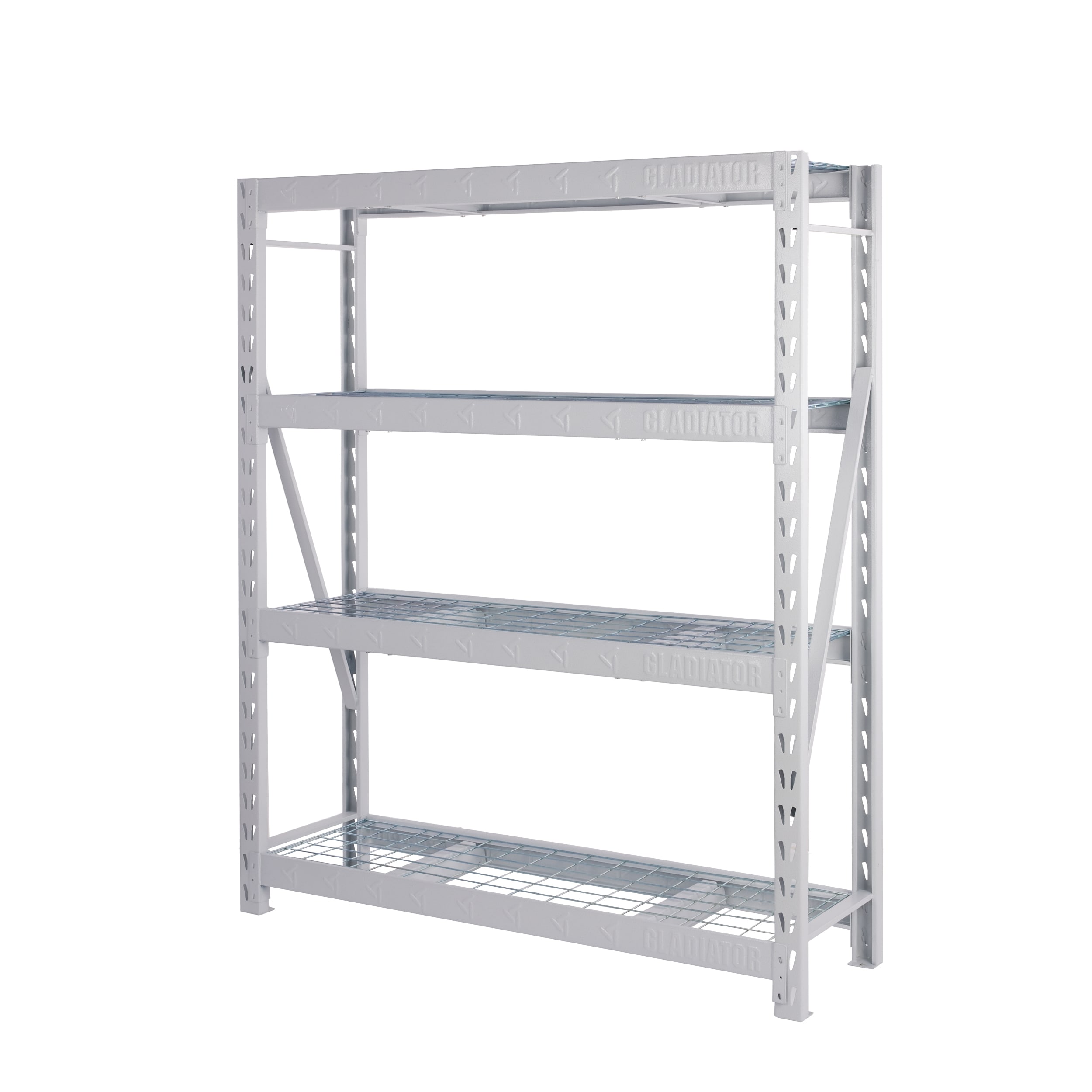 60 Wide Heavy Duty Rack with Four 18 Deep Shelves – Gladiator