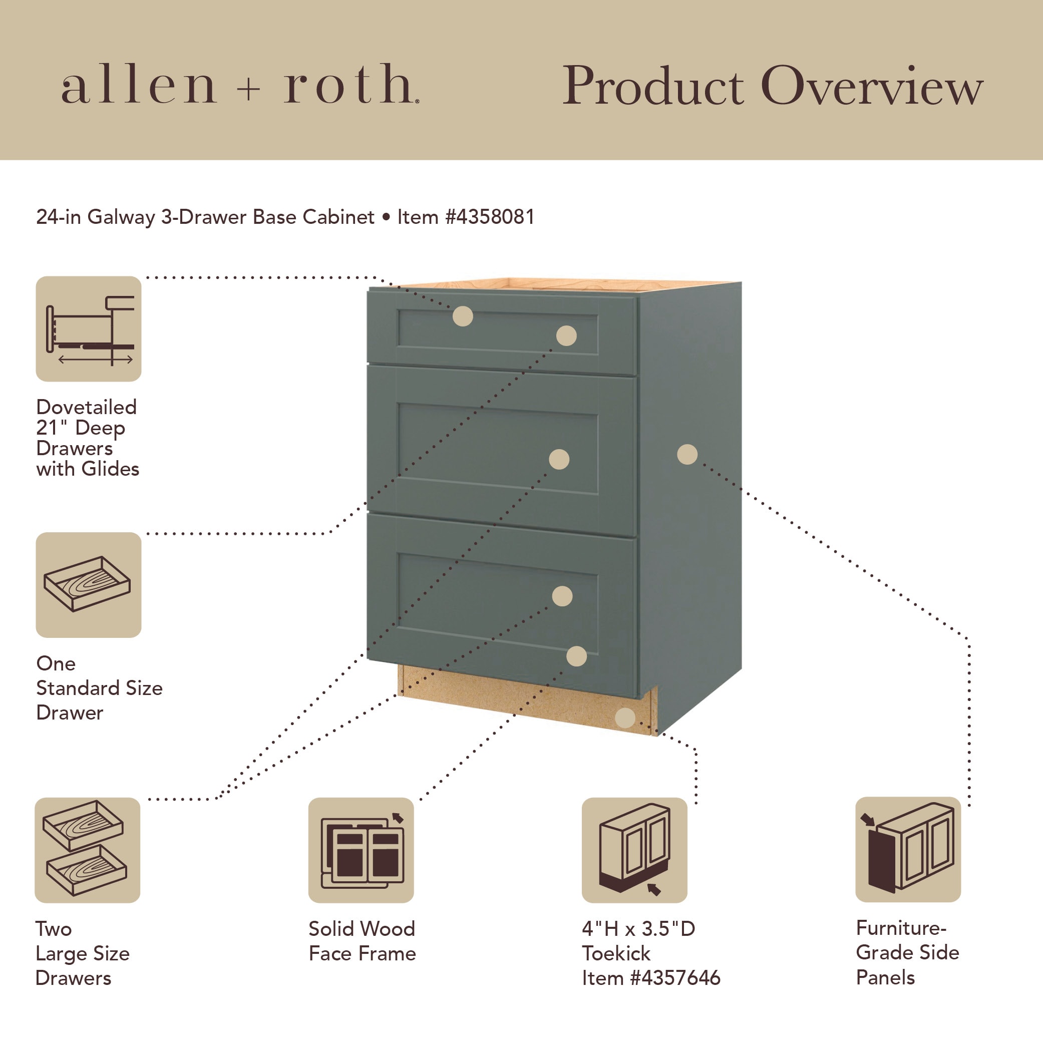 allen + roth 21240GW Cabinets-Kitchen - View #13