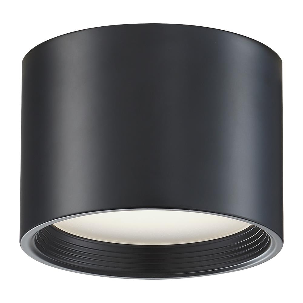 Access Lighting 50006LEDD-BL/ACR Reel 1 -Light 6.5-in Gloss Black Integrated LED Flush Mount Light