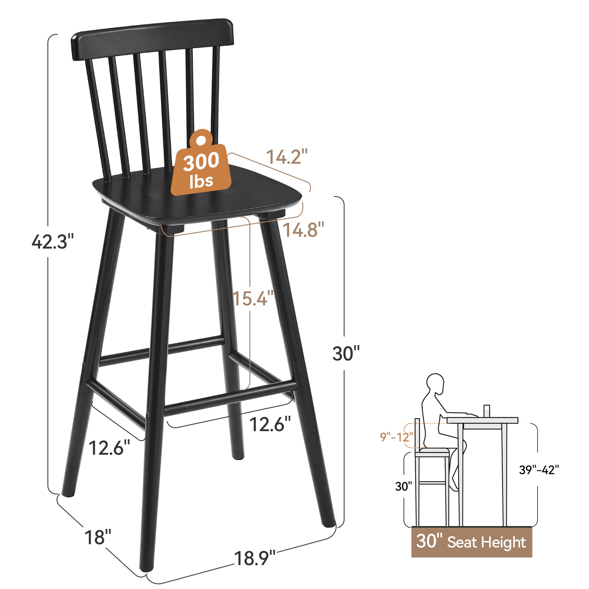 Yurevna 2LB23CH0030-100LS stools - View #6