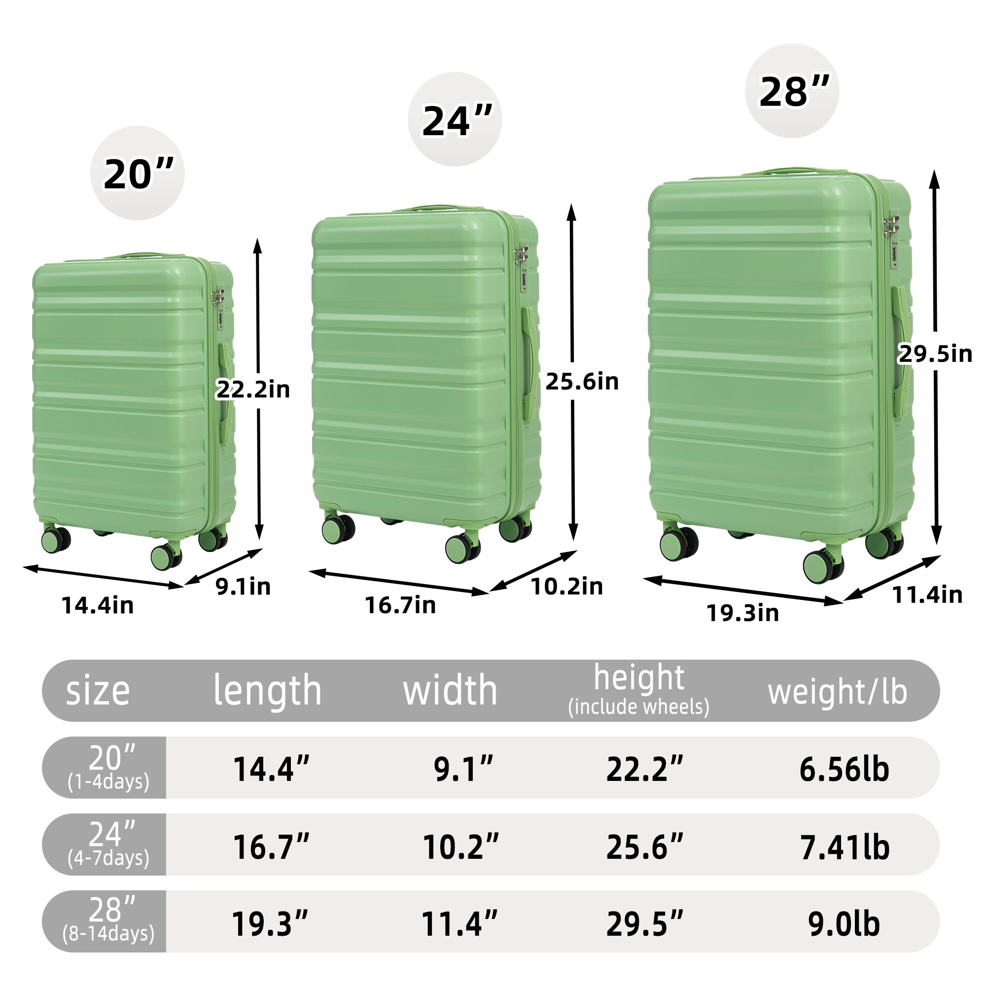 LOVMOR SF-H-W2787P342143 Luggage-And-Luggage-Sets - View #3
