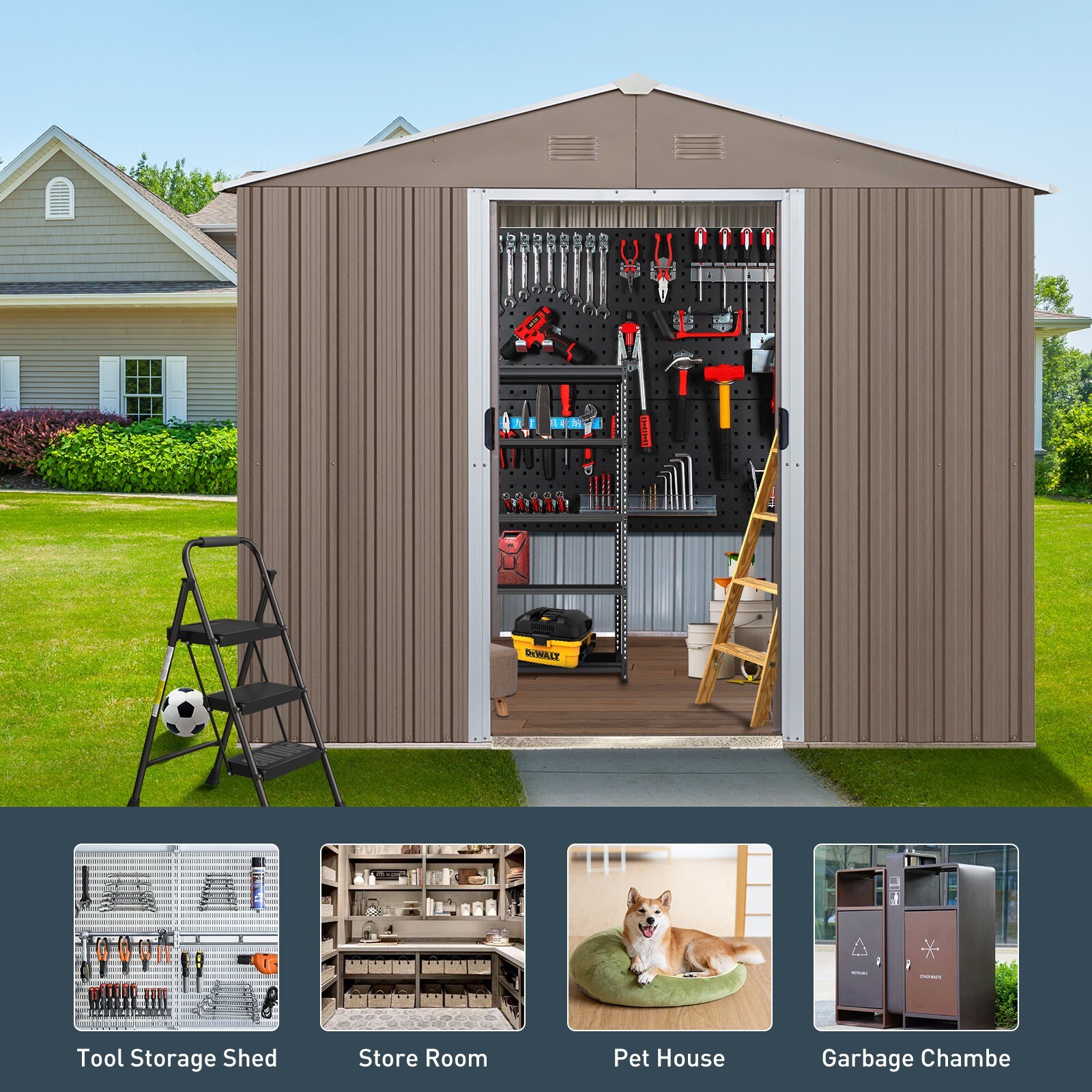 ToolCat BZ-3-173-SN Metal-Storage-Buildings-Sheds - View #4