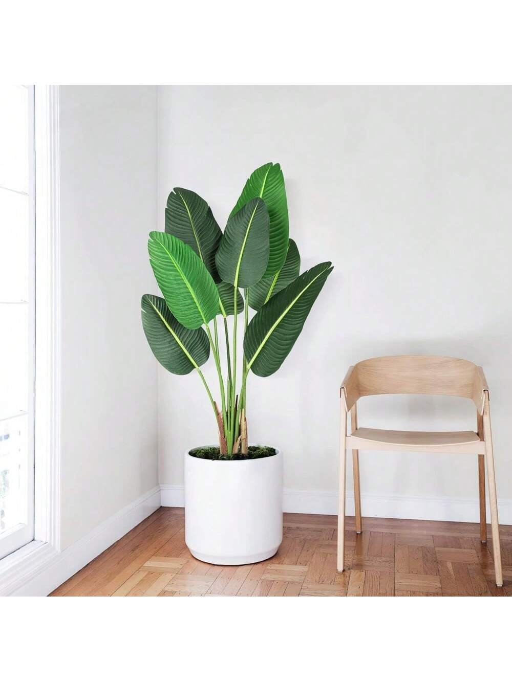 Qeetex PHO-14PJ4MFD-HF4 Bird Of Paradise Artificial Plant Artificial Tree. Tropical Artificial Plants Suitable For Indoor And Office Decoration