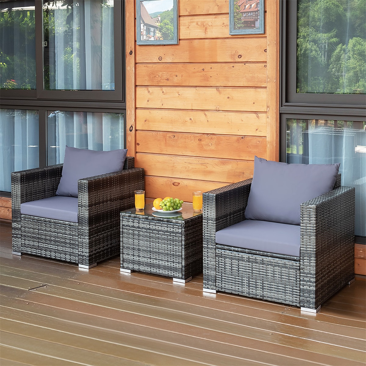 WELLFOR OUG66530GR+ Patio-Conversation-Sets - View #8