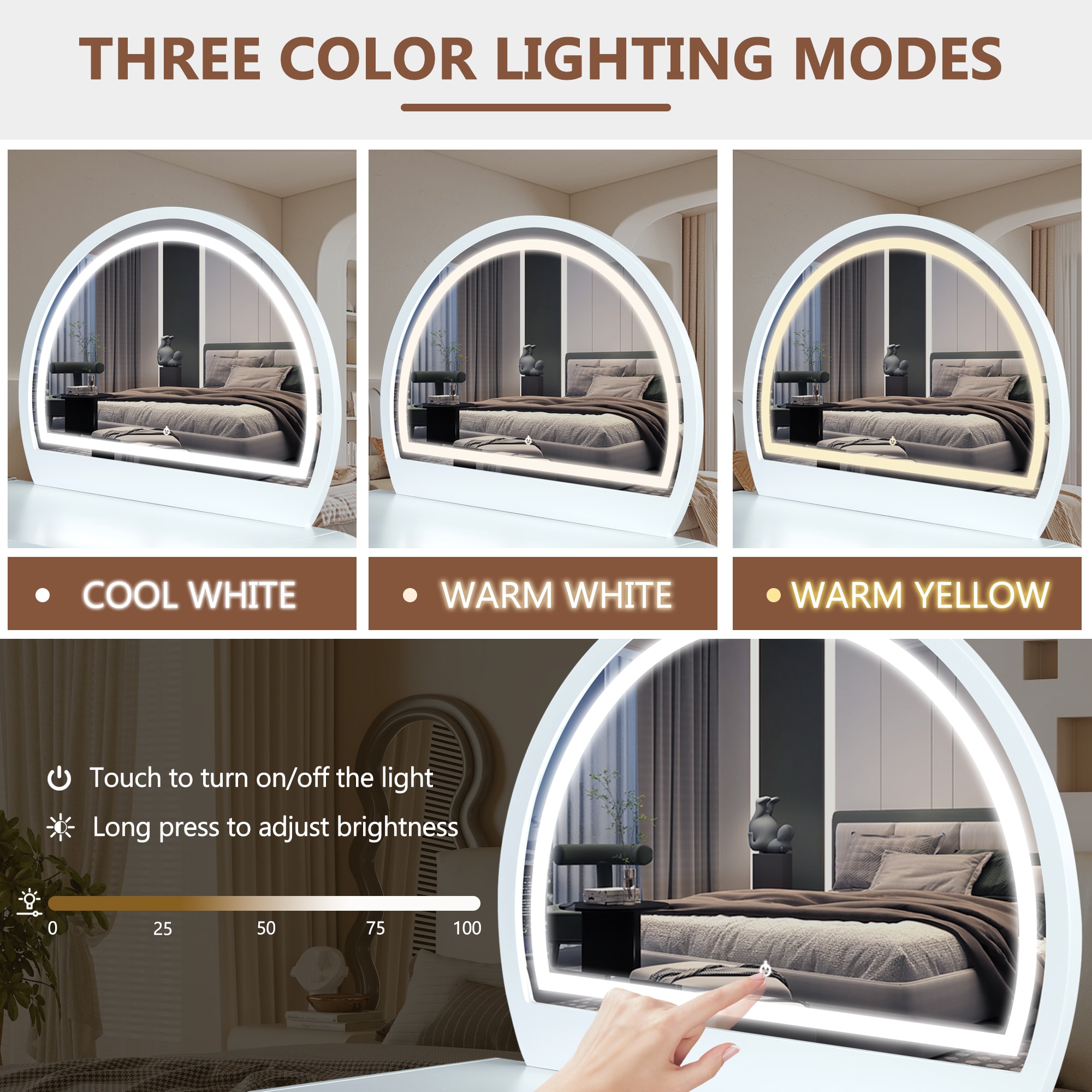 ModernLuxe N704P196658K Bedroom-Vanities - View #2
