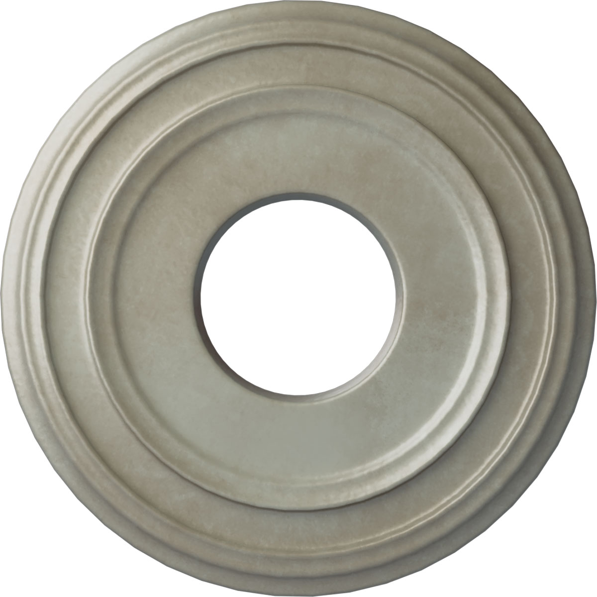 Ekena Millwork CM12CLFLS Classic 12.375-in W x 12.375-in L Painted Flash Gold Polyurethane Split Ceiling Medallion