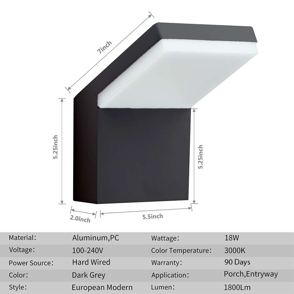 Sunrinx OLMD3830DG Outdoor-Wall-Lighting - View #2