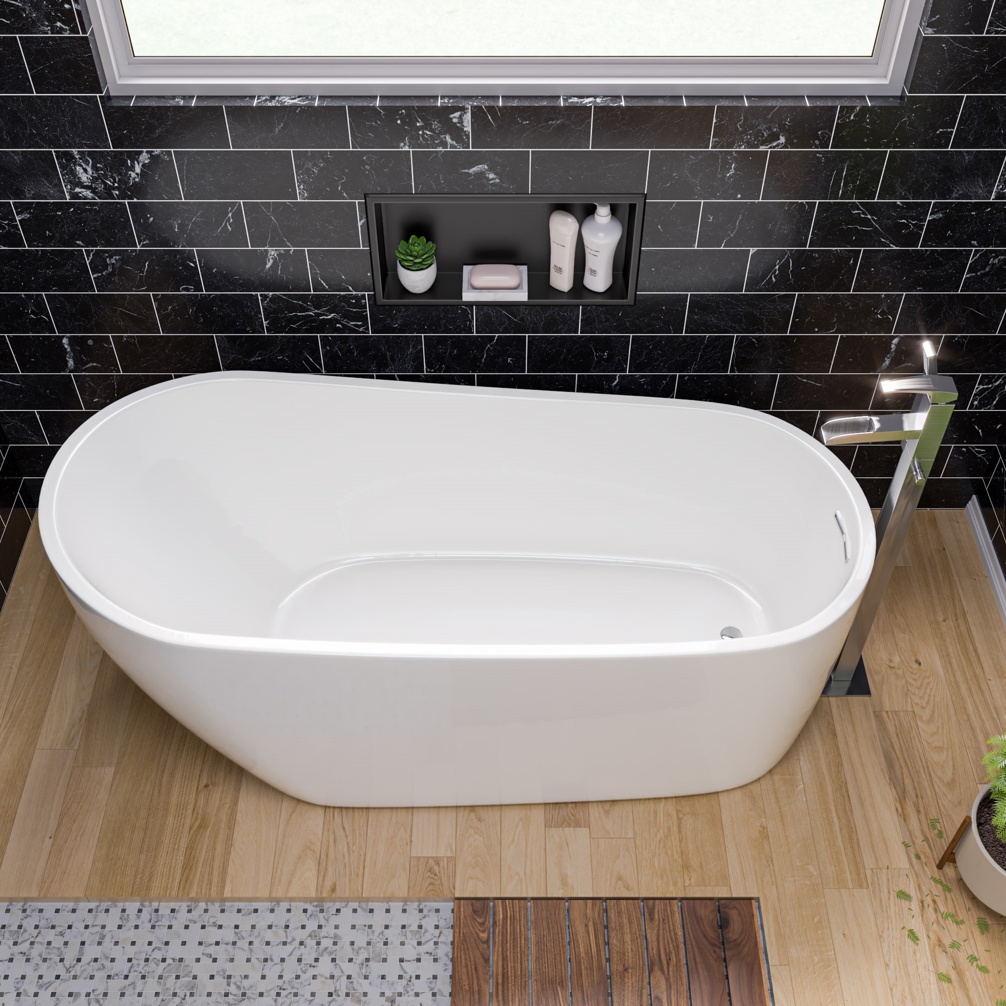 ALFI ABNP2412-BB Bathroom-Shelves - View #2