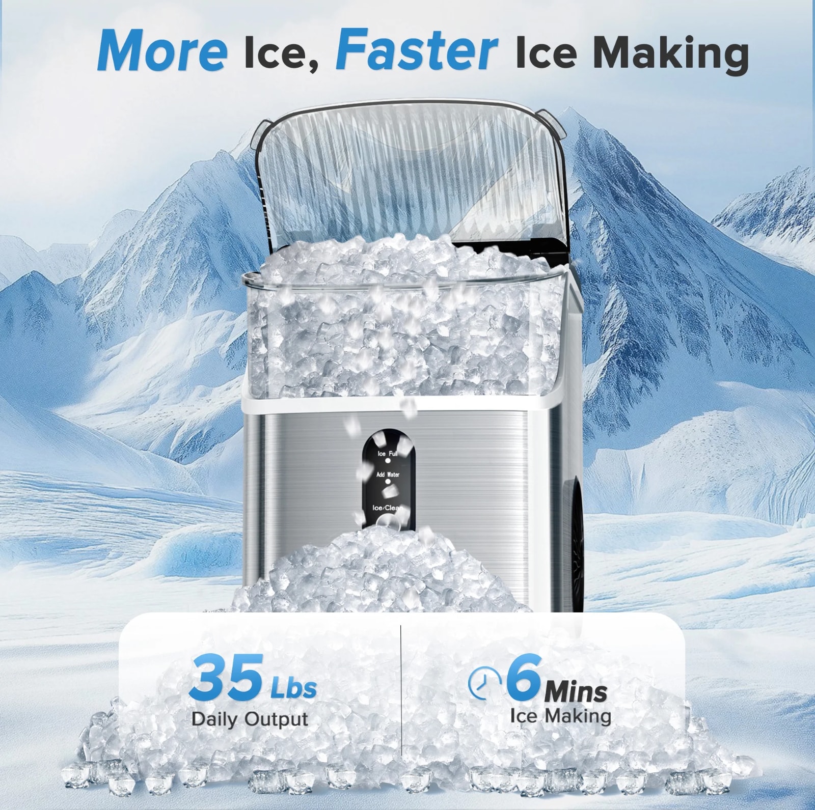 COWSAR LSIM-Z5815NB Ice-Makers - View #2